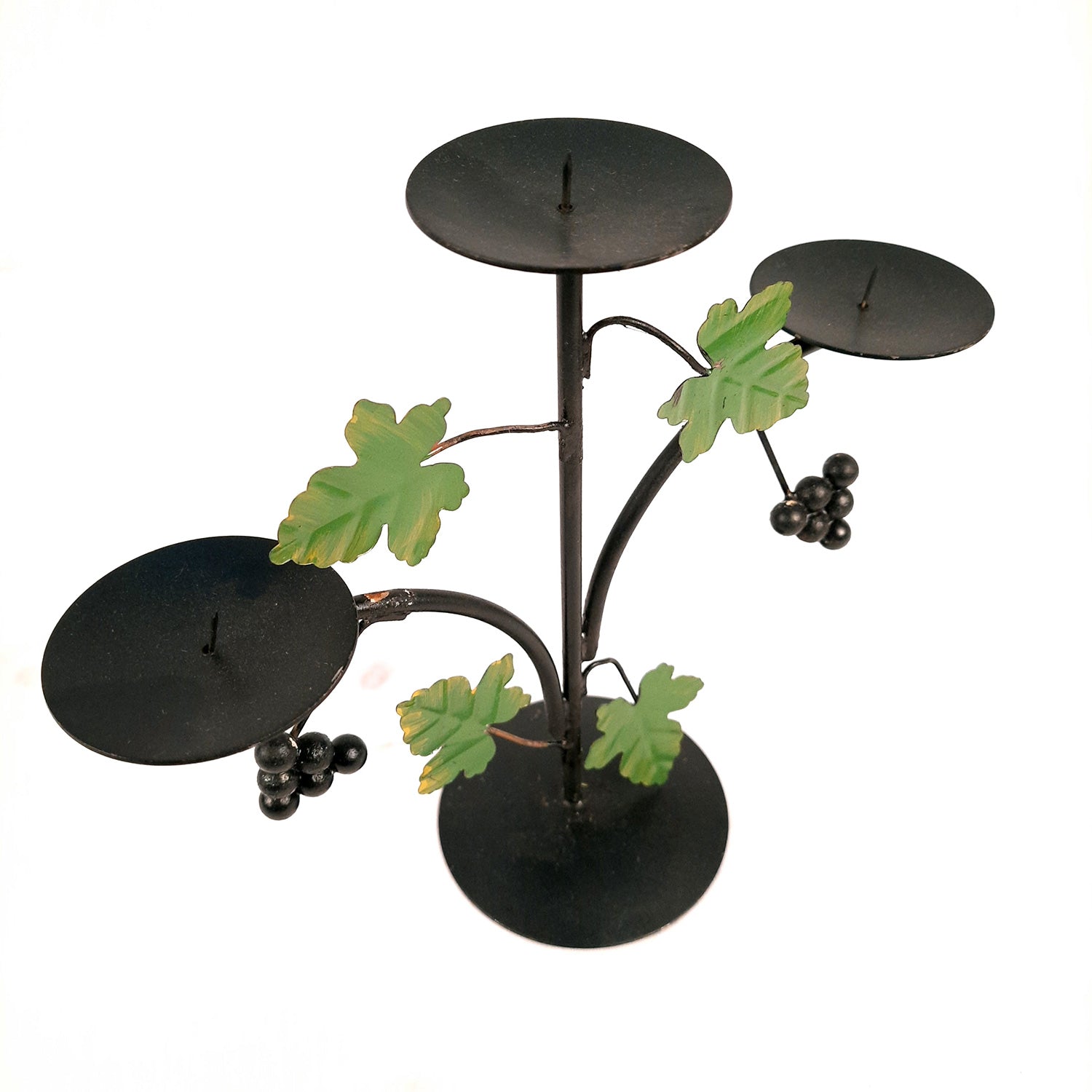 Tea Light Candle Stand | Metal Candle T Light Holders - For Table, Home, Living Room, Kitchen, Dining Table Decor & Gift - 8 Inch - Apkamart