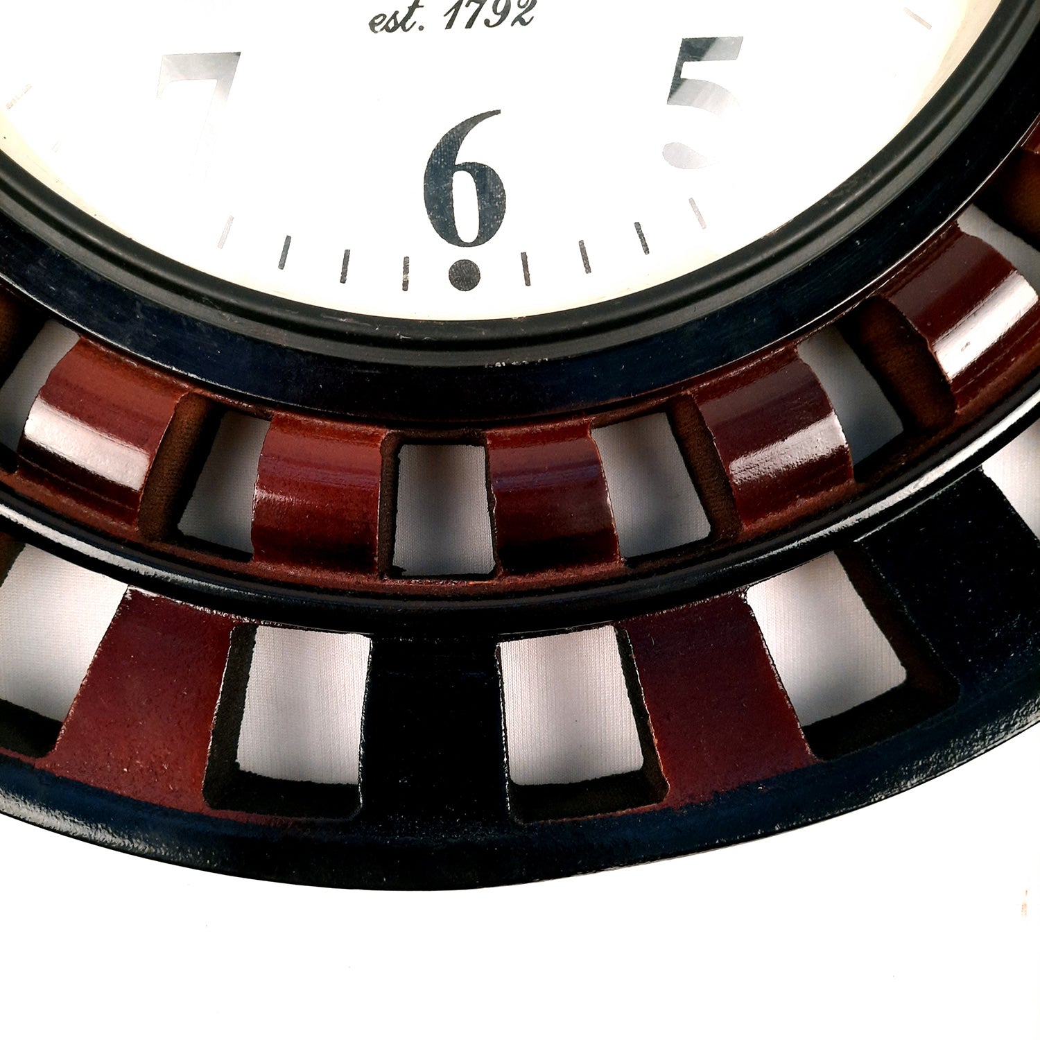 Wall Clock | Antique Clock Wall Mount With Premium Wood Finish - For Home, Living Room, Bedroom, Office & Hall Decoration | Wedding & Housewarming Gift -18 inch - Apkamart