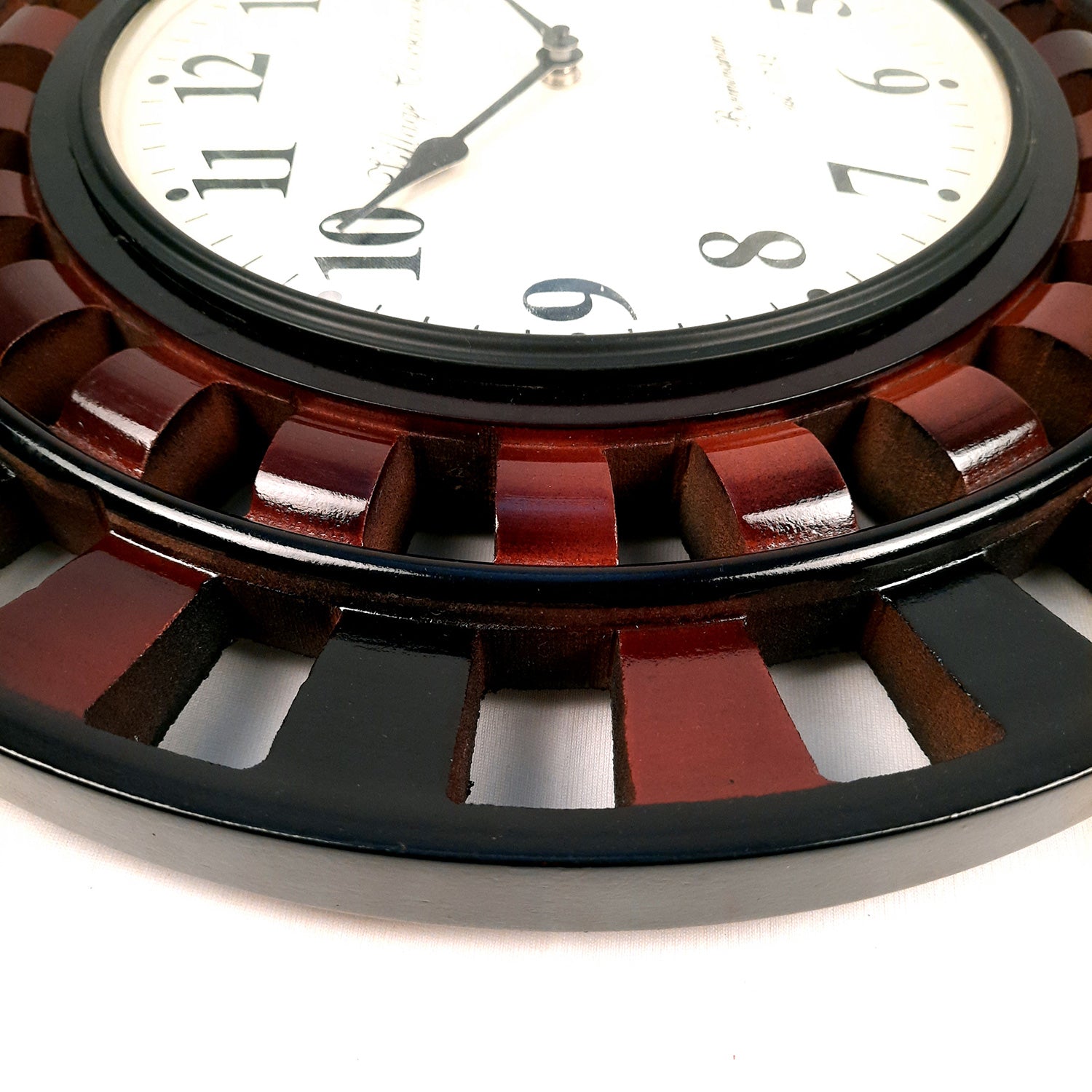 Wall Clock | Antique Clock Wall Mount With Premium Wood Finish - For Home, Living Room, Bedroom, Office & Hall Decoration | Wedding & Housewarming Gift -18 inch - Apkamart