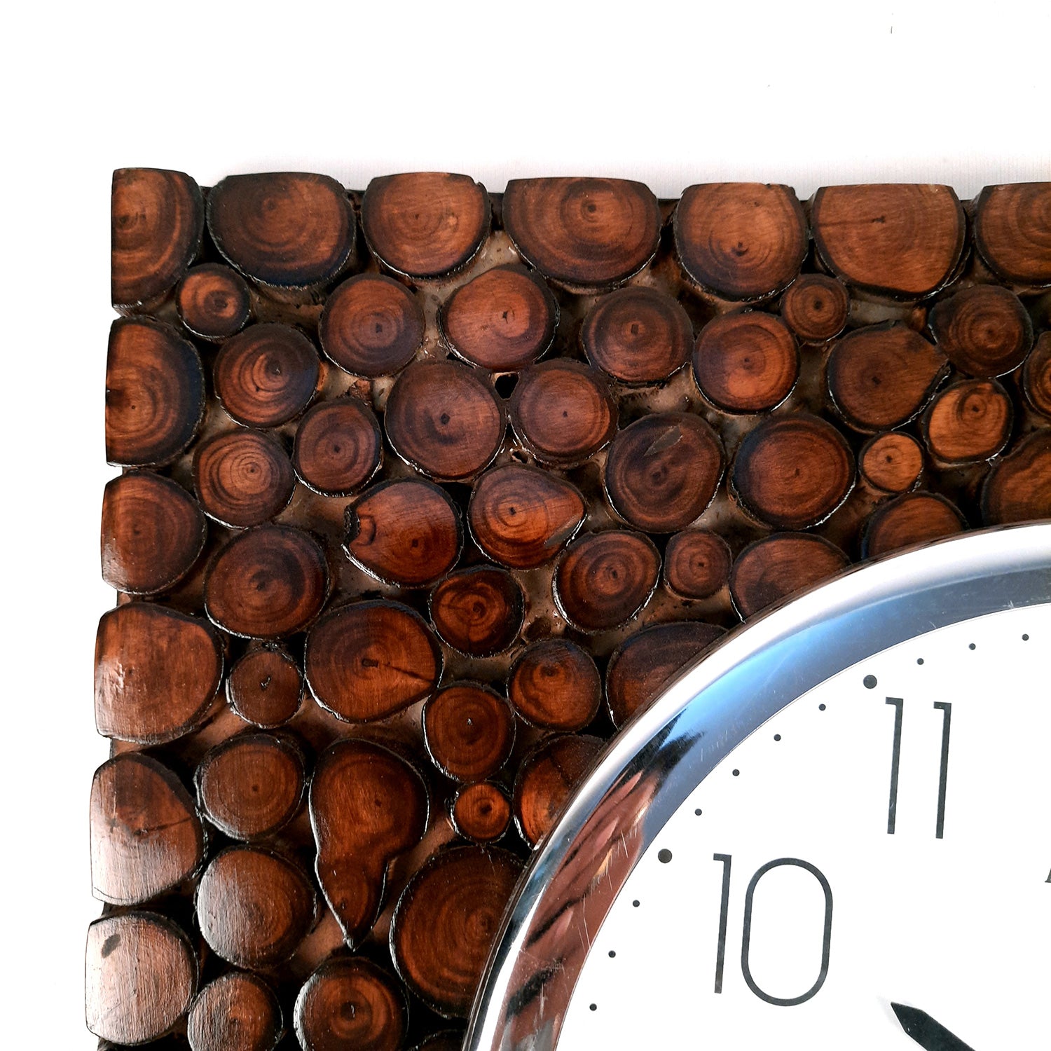 Wall Clock | Antique Clock Wall Mount With Premium Wood Finish & Rustic Look - For Home, Living Room, Bedroom, Office & Hall Decoration | Wedding & Housewarming Gift - 16 Inch - Apkamart