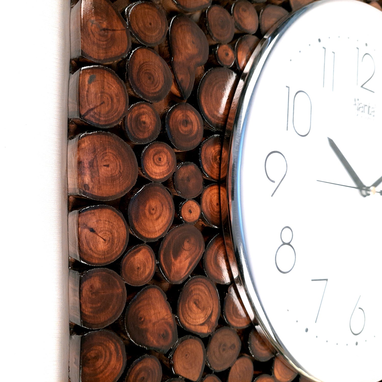 Wall Clock | Antique Clock Wall Mount With Premium Wood Finish & Rustic Look - For Home, Living Room, Bedroom, Office & Hall Decoration | Wedding & Housewarming Gift - 16 Inch - Apkamart