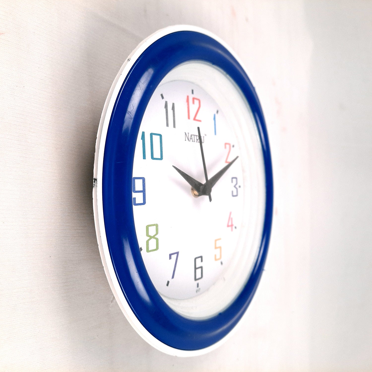 Wall Clock for Home | Wall Mount Analog Round Clock - For Living Room, Bedroom, Hall, Office Decor & Gift - 8 Inch - Apkamart