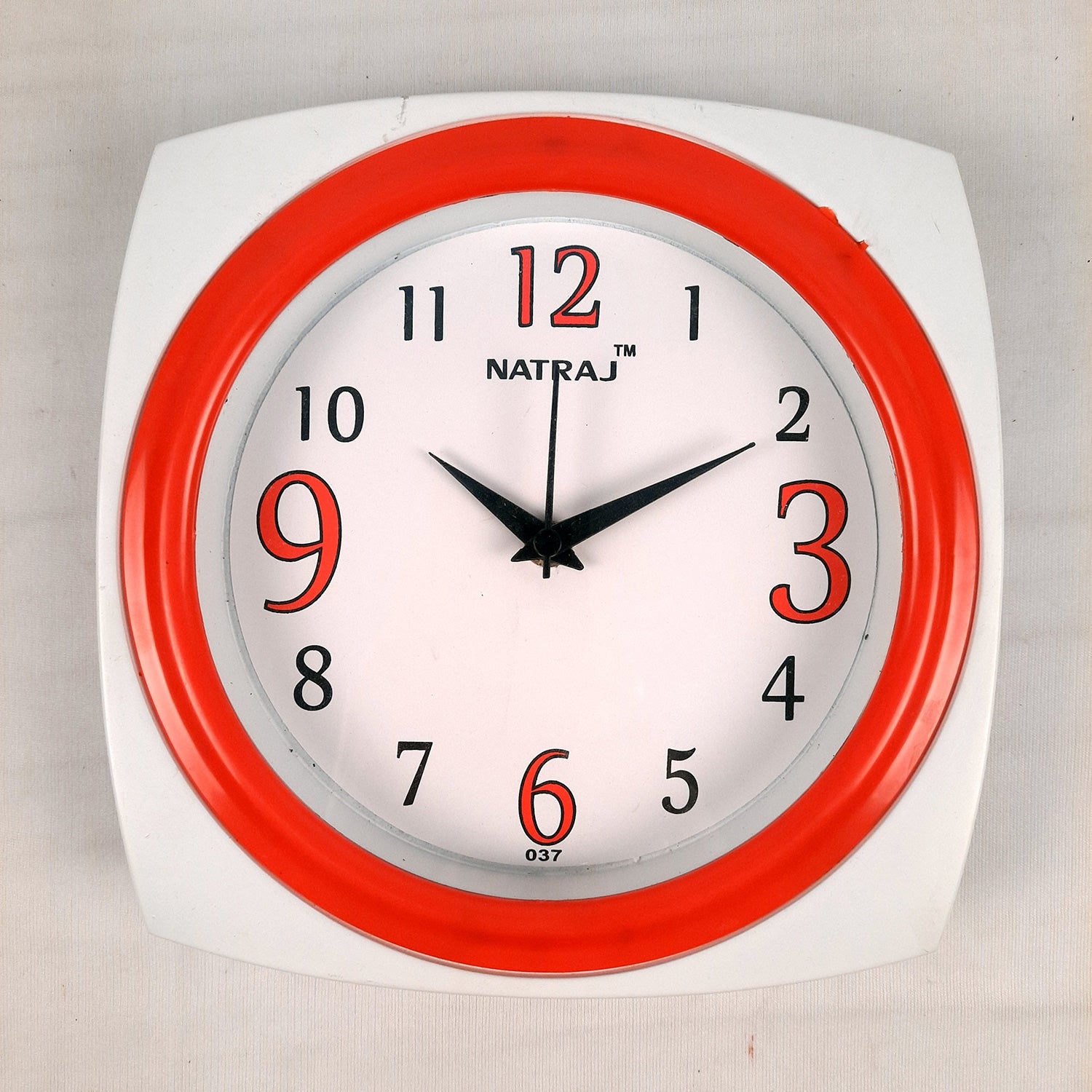 Wall Clock | Stylish Square Clock Wall Mount - For Home, Living Room, Bedroom, Office & Hall Decoration | Wedding & Housewarming Gift - 8 Inch - Apkamart