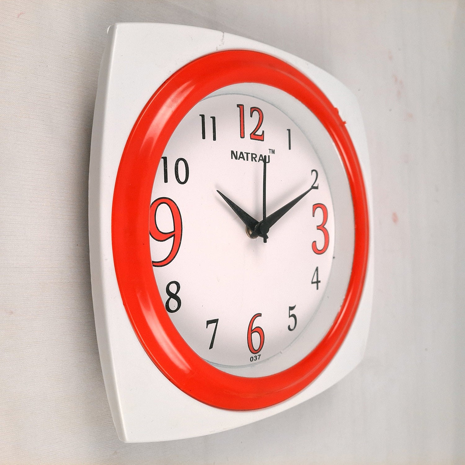 Wall Clock | Stylish Square Clock Wall Mount - For Home, Living Room, Bedroom, Office & Hall Decoration | Wedding & Housewarming Gift - 8 Inch - Apkamart