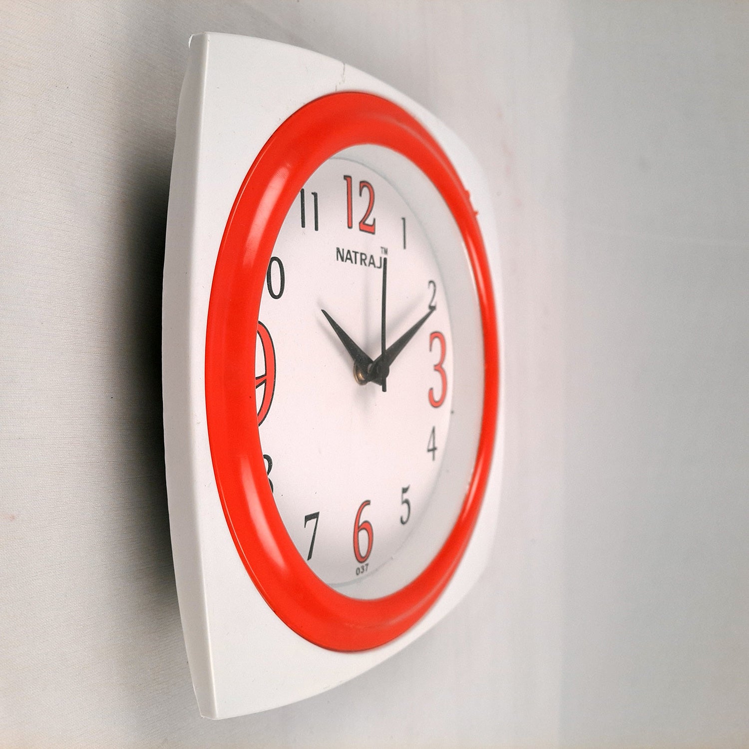 Wall Clock | Stylish Square Clock Wall Mount - For Home, Living Room, Bedroom, Office & Hall Decoration | Wedding & Housewarming Gift - 8 Inch - Apkamart