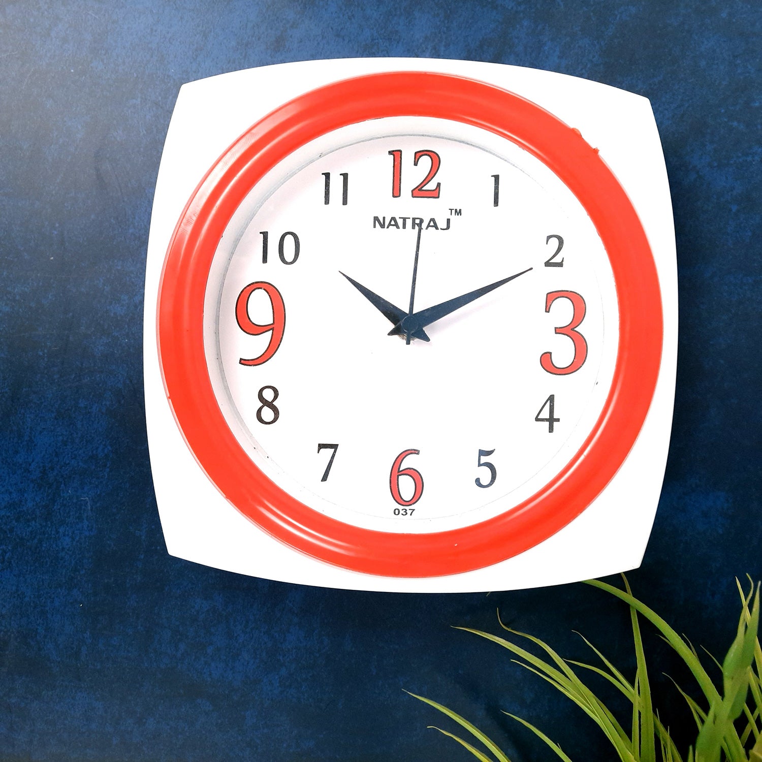 Wall Clock | Stylish Square Clock Wall Mount - For Home, Living Room, Bedroom, Office & Hall Decoration | Wedding & Housewarming Gift - 8 Inch - Apkamart