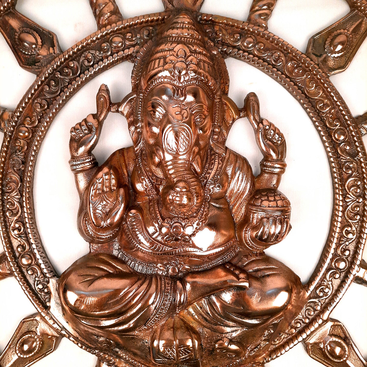 Ganesh Statue Wall Hanging | Ganesha Wall Decor Murti for Entrance Door | Vastu Ganesha Wall Idol - for Home, Puja & Religious Decor - 24 Inch - Apkamart