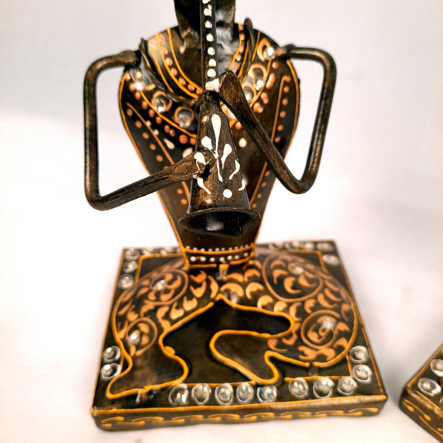 Musician Showpiece Playing Musical Instruments | Decorative Showpieces for Home, Bedroom, Living Room, Office Desk & Table | Gifts For Wedding, Housewarming & Festivals - 9 Inch (Set of 2) - Apkamart #Style_Design 1