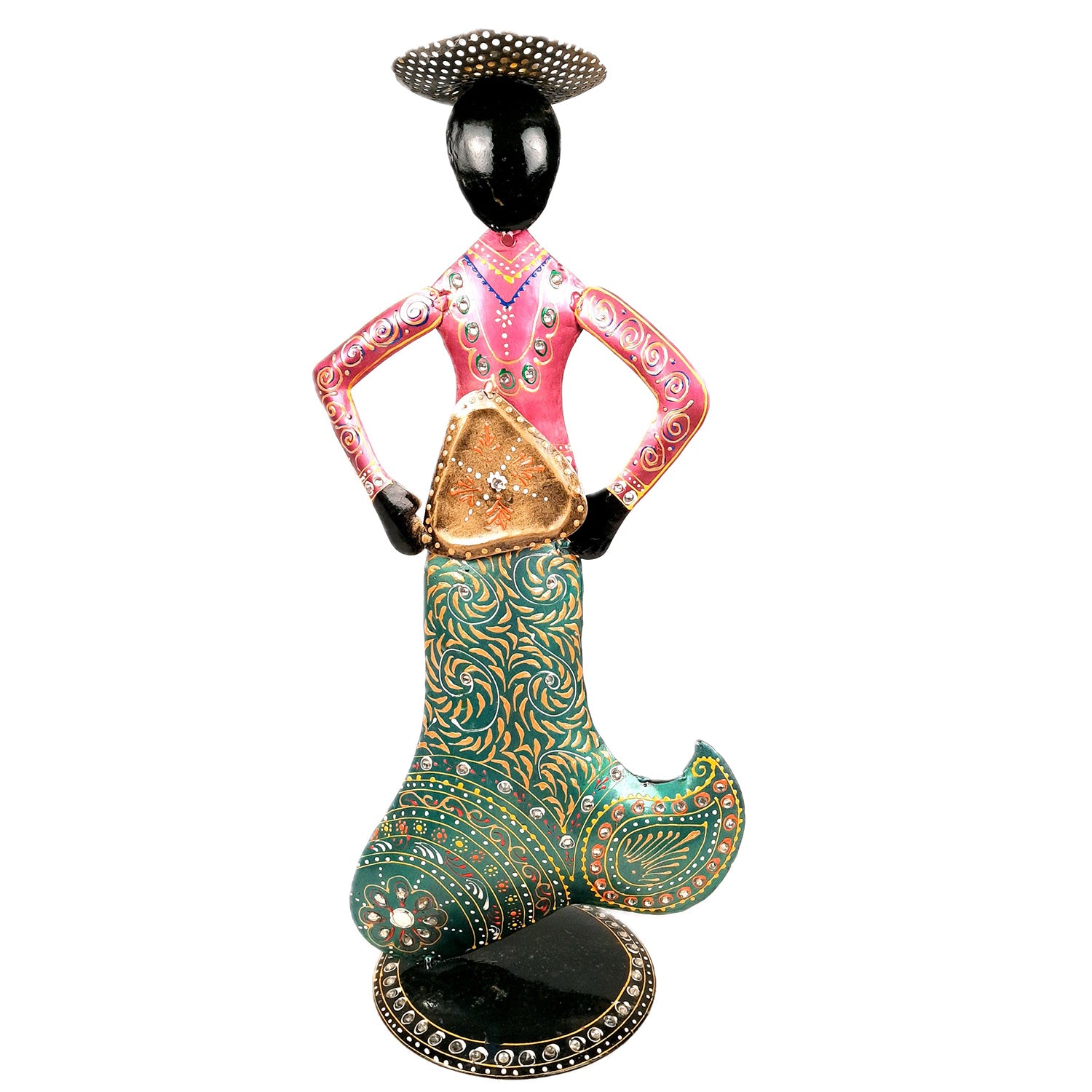 Mermaid Showpiece Set | Handicraft Figurines - For Home, Table, Living Room, Bedroom & TV Unit Decor | Show Pieces For Gifts - 18 Inch (Set of 2) - Apkamart