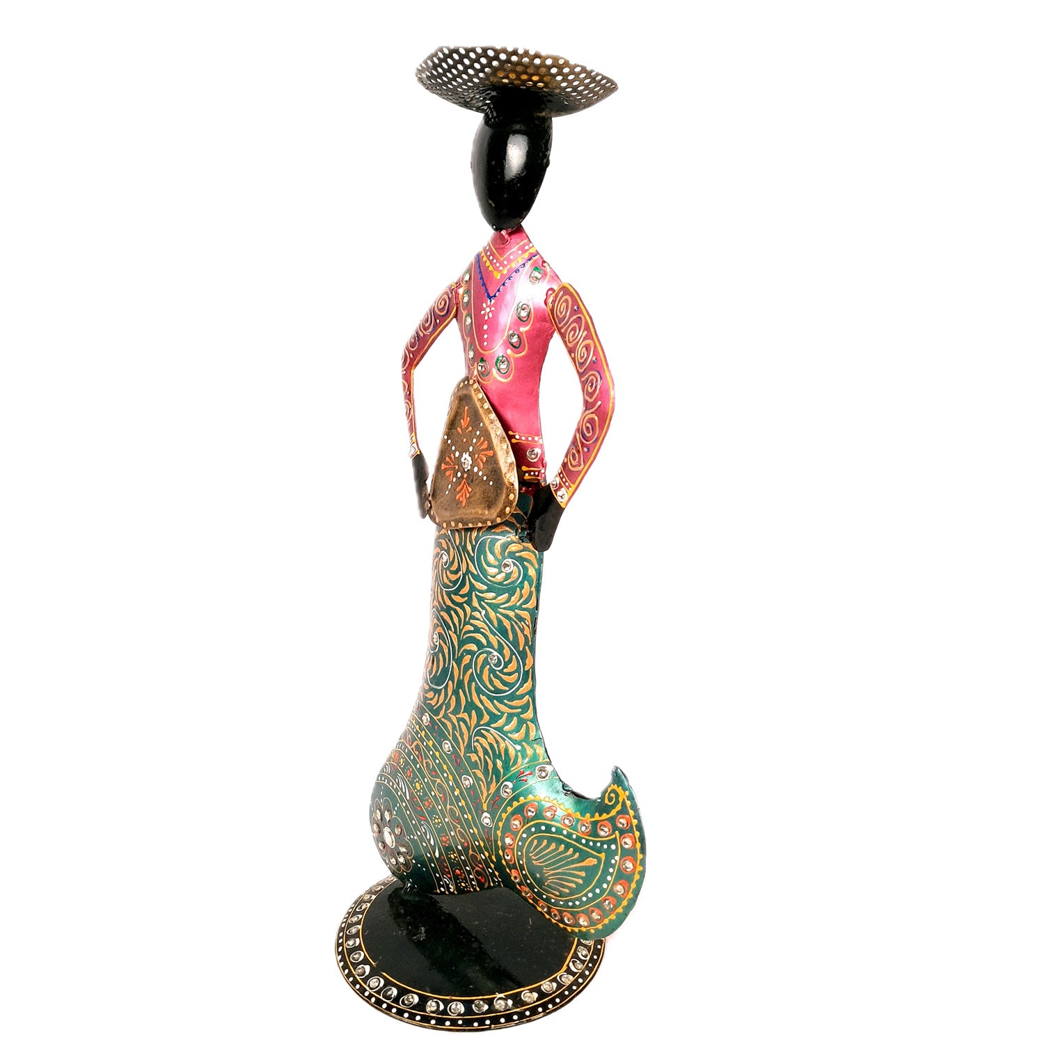 Mermaid Showpiece Set | Handicraft Figurines - For Home, Table, Living Room, Bedroom & TV Unit Decor | Show Pieces For Gifts - 18 Inch (Set of 2) - Apkamart