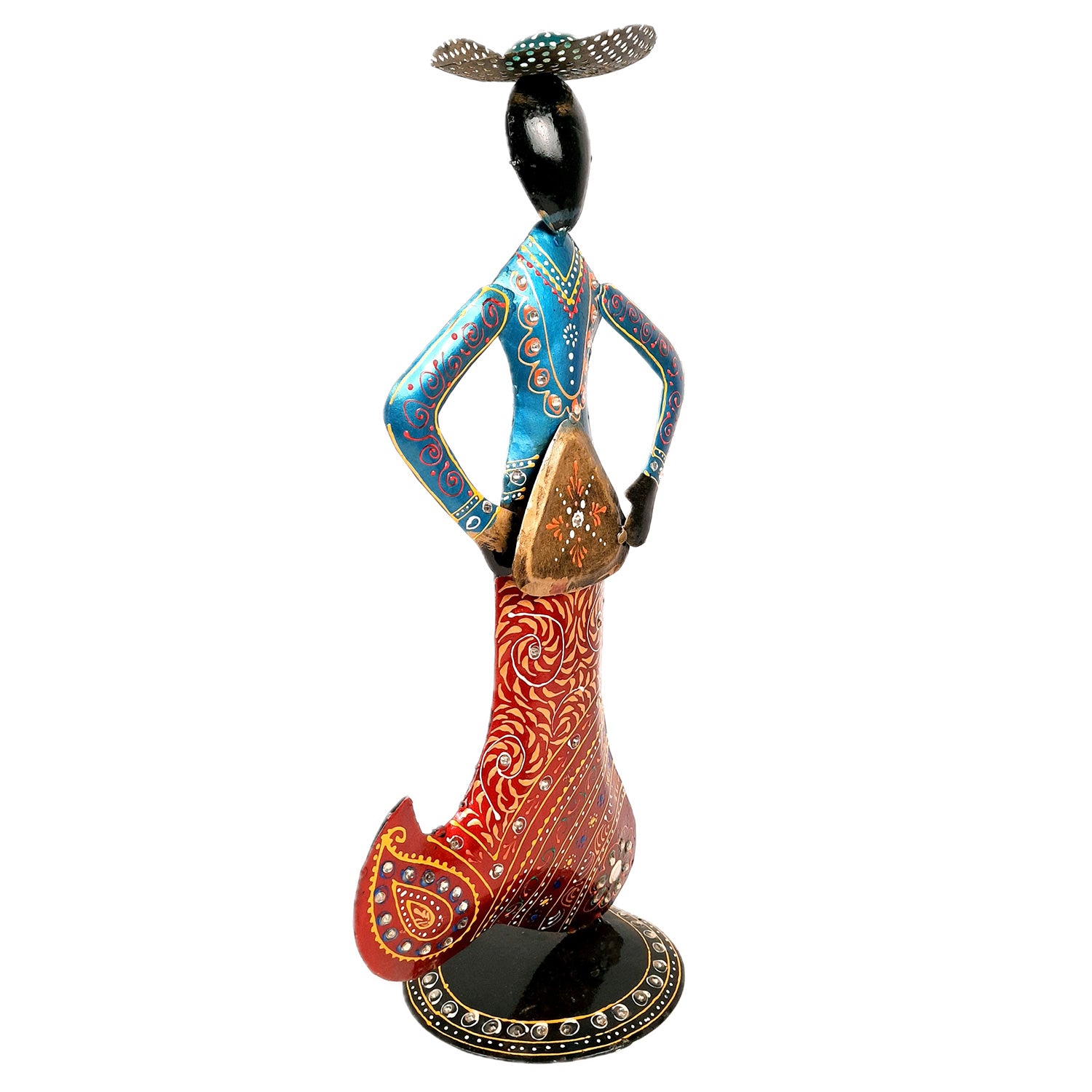 Mermaid Showpiece Set | Handicraft Figurines - For Home, Table, Living Room, Bedroom & TV Unit Decor | Show Pieces For Gifts - 18 Inch (Set of 2) - Apkamart