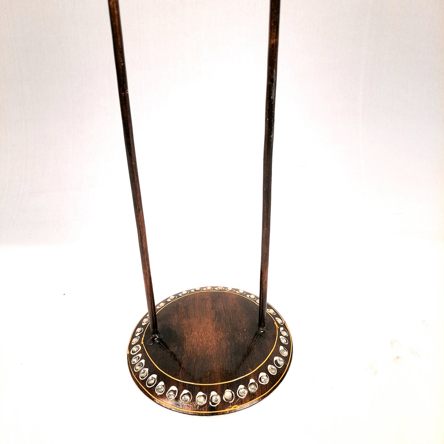 Showpiece Figurine - Muscian Singing & Playing Violin Design | Decorative Long Show pieces With Golden & Kundan Work | Artifacts for Home, Table, Living Room, TV Unit & Bedroom Decor & Gifts- 19 Inch (Set of 2) - Apkamart