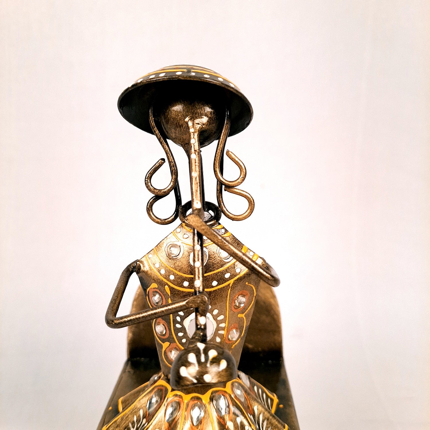 Figurine Showpiece - Musicians Sitting On Chair With Hanging Legs | Artifacts for Home, Table, Living Room, TV Unit & Bedroom Decor | Decorative Show piece for Office Desk & Gifts - 12 Inch (Set of 3) - Apkamart