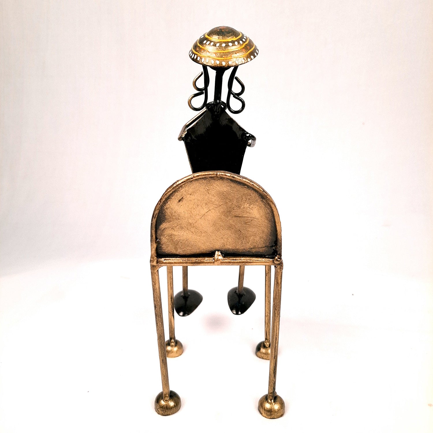 Figurine Showpiece - Musicians Sitting On Chair With Hanging Legs | Artifacts for Home, Table, Living Room, TV Unit & Bedroom Decor | Decorative Show piece for Office Desk & Gifts - 12 Inch (Set of 3) - Apkamart