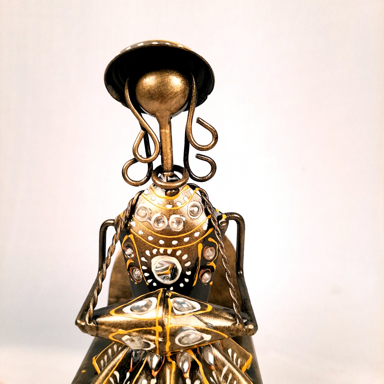 Figurine Showpiece - Musicians Sitting On Chair With Hanging Legs | Artifacts for Home, Table, Living Room, TV Unit & Bedroom Decor | Decorative Show piece for Office Desk & Gifts - 12 Inch (Set of 3) - Apkamart