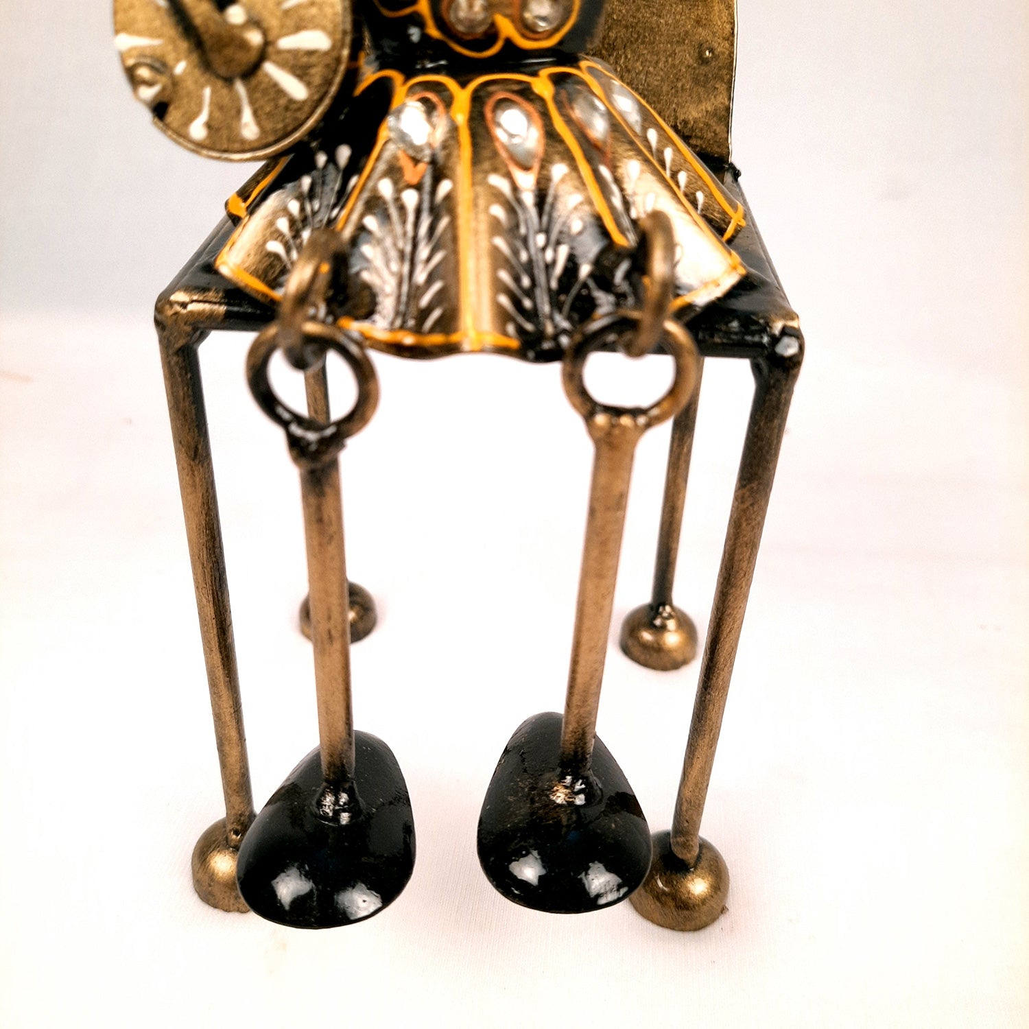 Figurine Showpiece - Musicians Sitting On Chair With Hanging Legs | Artifacts for Home, Table, Living Room, TV Unit & Bedroom Decor | Decorative Show piece for Office Desk & Gifts - 12 Inch (Set of 3) - Apkamart