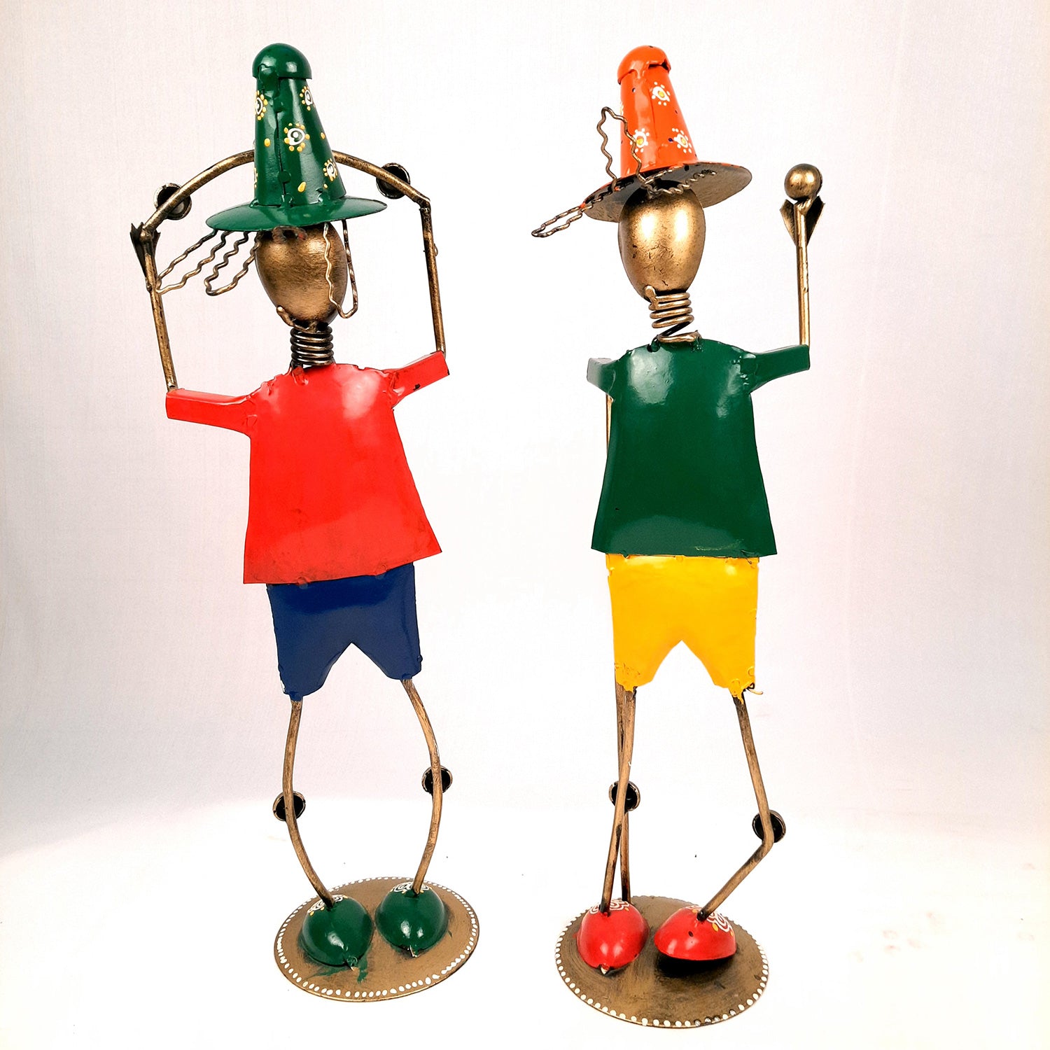 Showpiece - Circus Joker Juggling Balls Design | Decorative Figurines - For Home, Table, Living Room & TV Unit | Show Piece For Office Desk & Gifts- 18 Inch - Apkamart #Style_Design 1 - Pack of 2