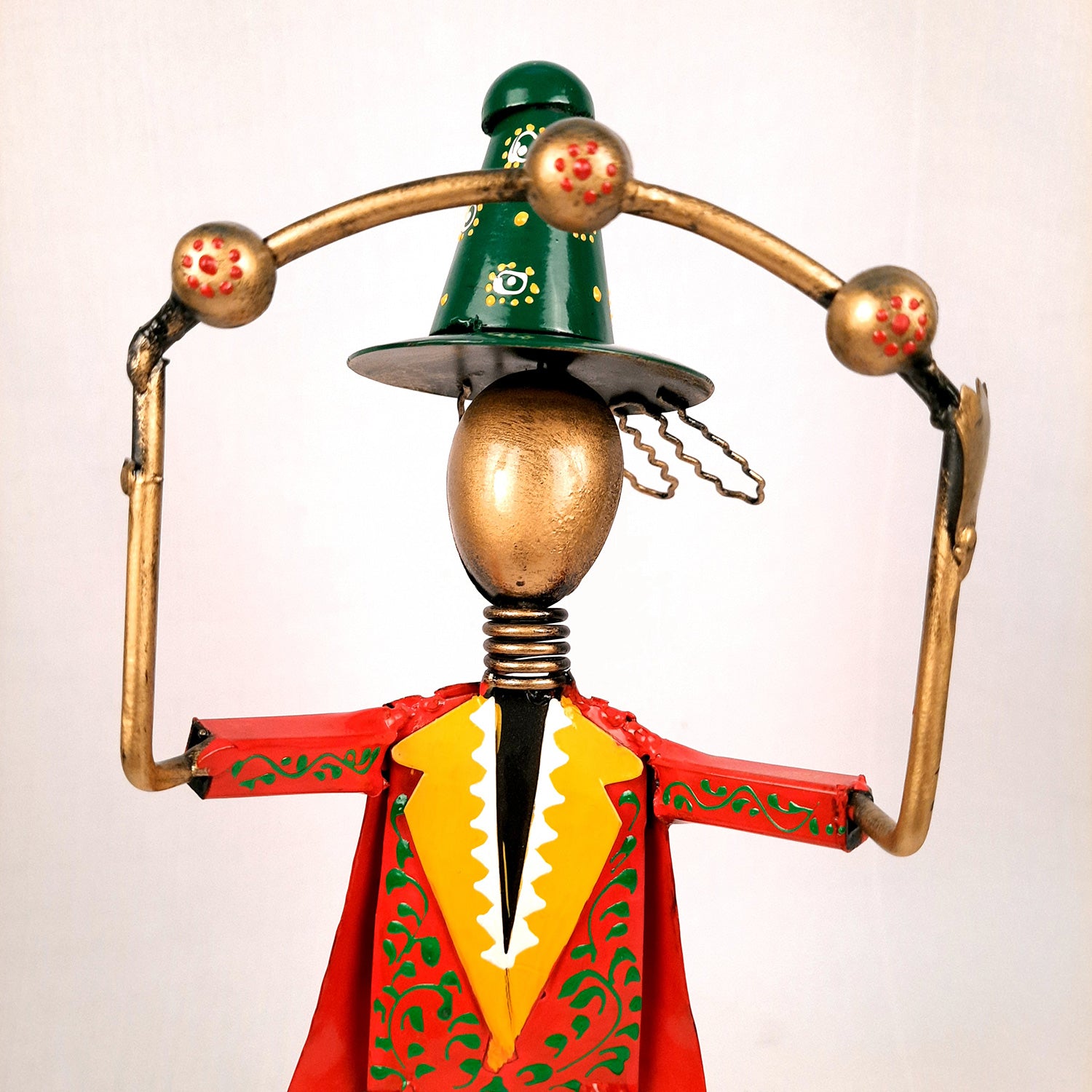 Showpiece - Circus Joker Juggling Balls Design | Decorative Figurines - For Home, Table, Living Room & TV Unit | Show Piece For Office Desk & Gifts- 18 Inch - Apkamart #Style_Design 1 - Pack of 2