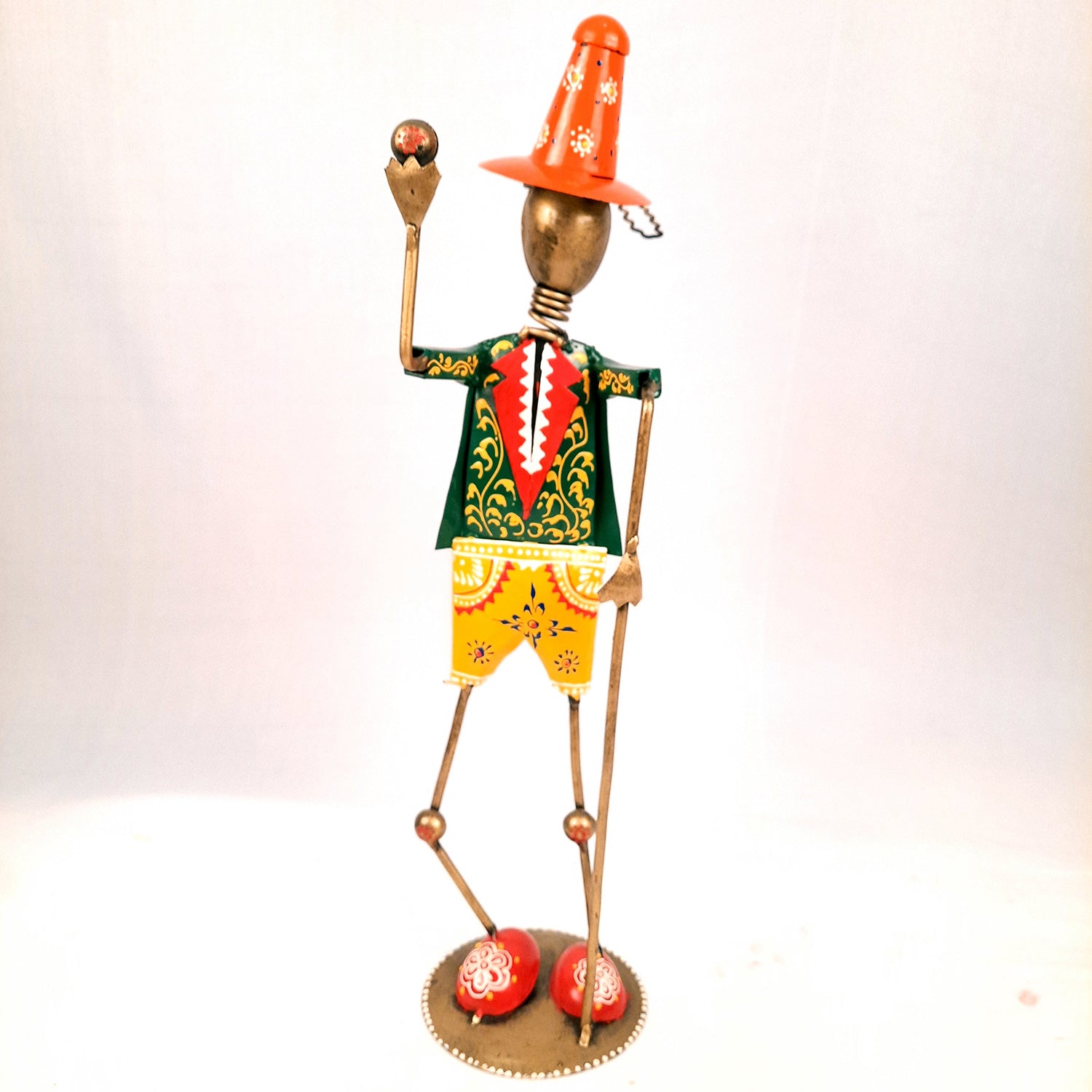 Showpiece - Circus Joker Juggling Balls Design | Decorative Figurines - For Home, Table, Living Room & TV Unit | Show Piece For Office Desk & Gifts- 18 Inch - Apkamart #Style_Design 1 - Pack of 2