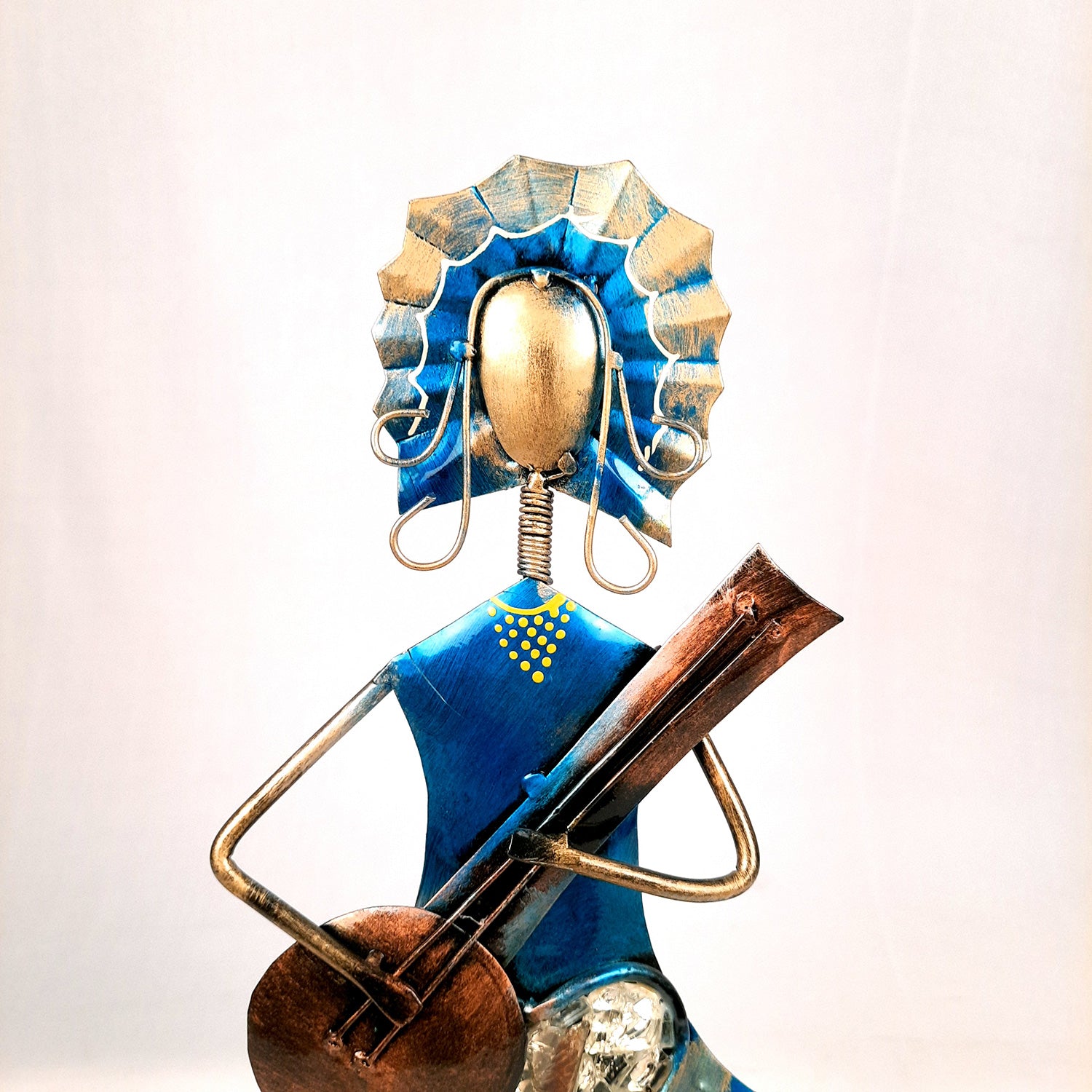 Musician Showpiece - Russian Musicians Playing Musical Instruments | Decorative Figurines - For Home, Table, Living Room, TV Unit, Bedroom Decor | Handicraft Gifts -14 Inch (Set of 3) - Apkamart
