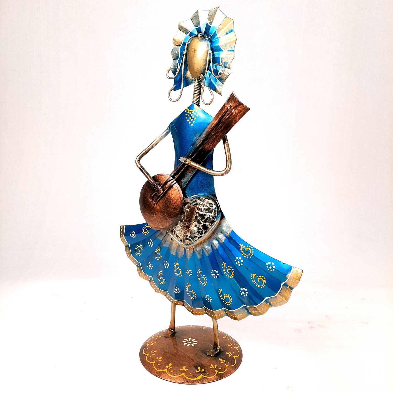 Musician Showpiece - Russian Musicians Playing Musical Instruments | Decorative Figurines - For Home, Table, Living Room, TV Unit, Bedroom Decor | Handicraft Gifts -14 Inch (Set of 3) - Apkamart