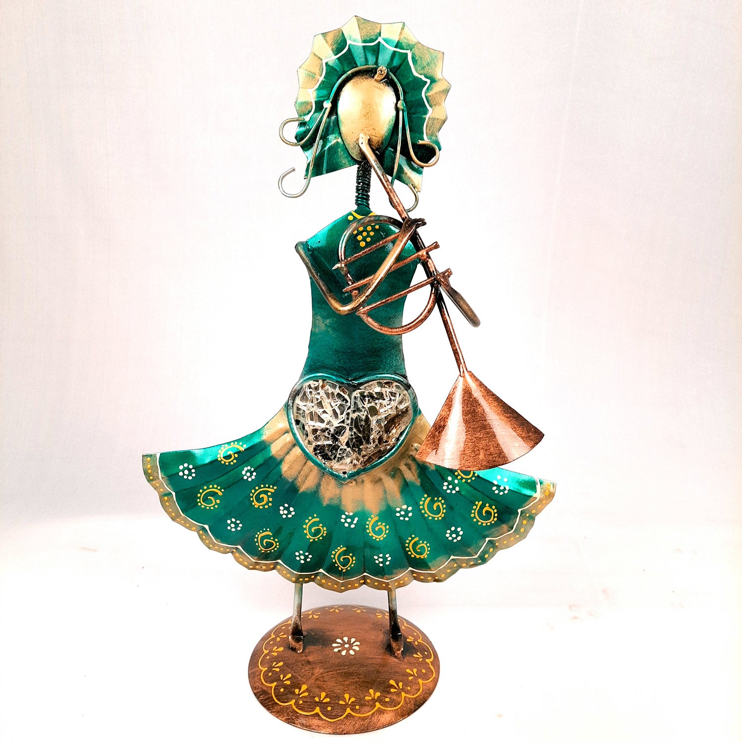 Musician Showpiece - Russian Musicians Playing Musical Instruments | Decorative Figurines - For Home, Table, Living Room, TV Unit, Bedroom Decor | Handicraft Gifts -14 Inch (Set of 3) - Apkamart