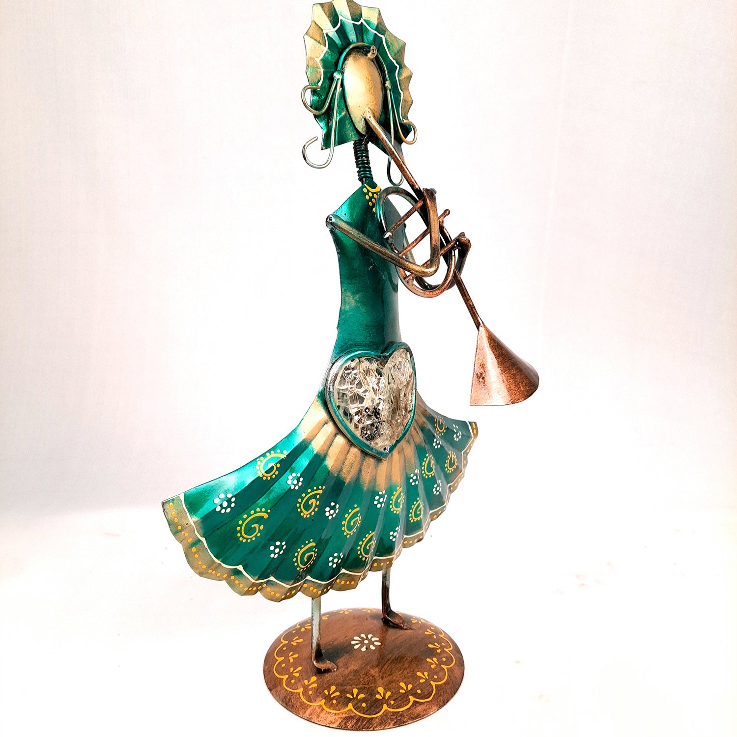 Musician Showpiece - Russian Musicians Playing Musical Instruments | Decorative Figurines - For Home, Table, Living Room, TV Unit, Bedroom Decor | Handicraft Gifts -14 Inch (Set of 3) - Apkamart