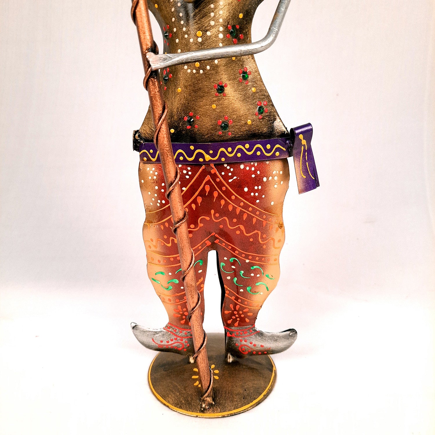 Darbaan Showpiece | Village Men Holding Stick & Lantern Figurines | Handicraft Show Pieces - For Home, Table, Living Room, TV Unit Decor | Housewarming & Festivals Gifts - 14 Inch (Set of 3) - Apkamart