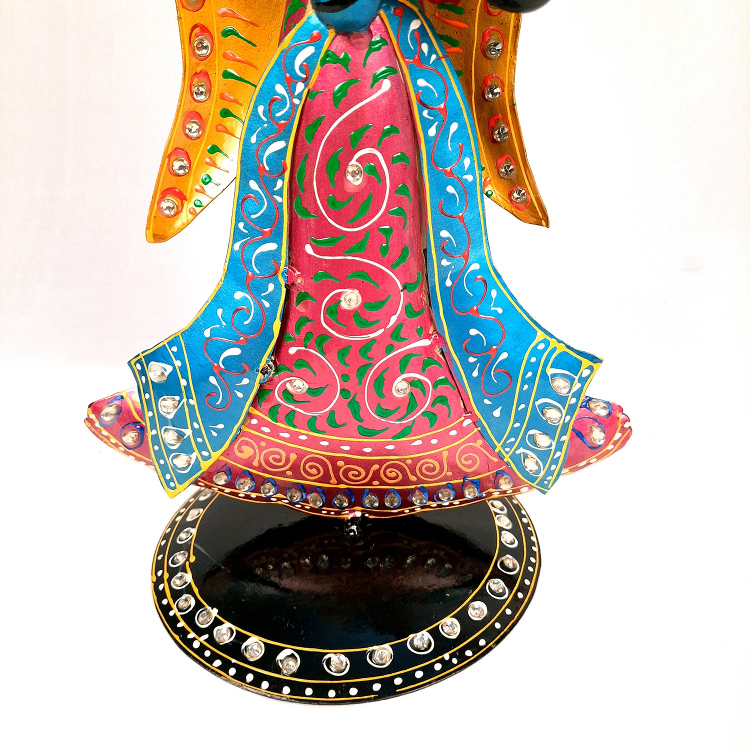 Showpiece Figurines - Angel Playing Harp Design | Fairy Show Piece for - Home, Table, Living Room, TV Unit, Bedroom Decor & Gifts - 16 Inch (Set of 3) - Apkamart