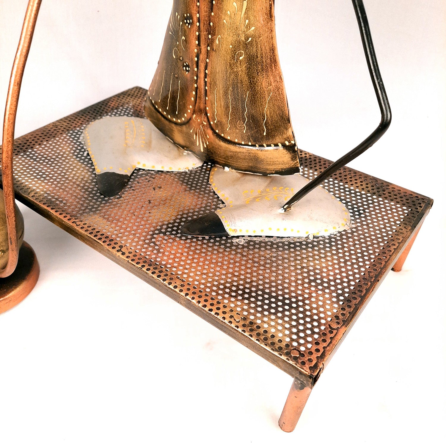 Showpiece - Village Man With Hukka Design | Decorative Big Figurine - for Home, Bedroom, Living Room, Office Desk & Bar Decor - 18 Inch - Apkamart