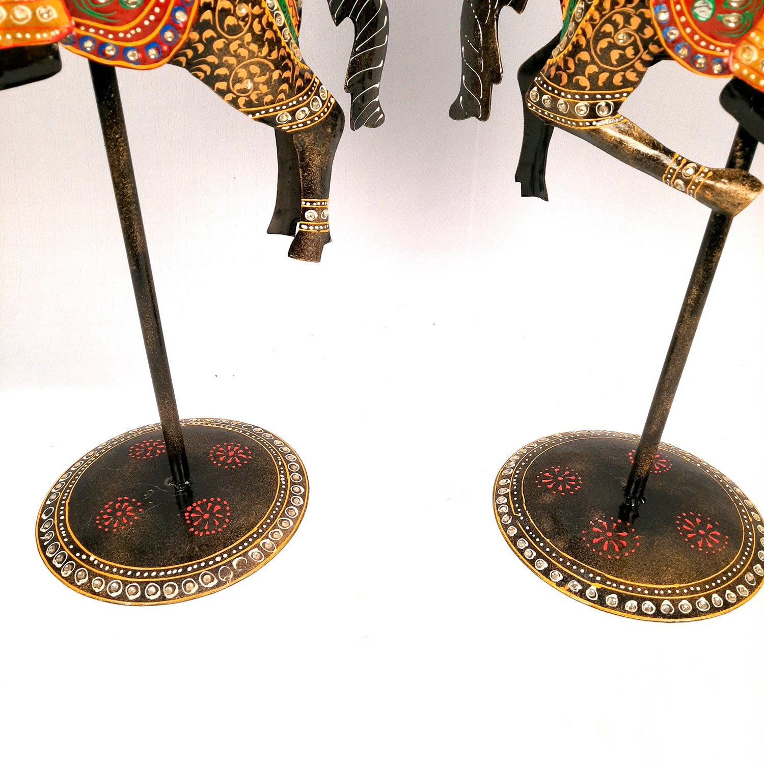 Showpiece - Cowboy Riding On Horse With Hunter Figurine | Decorative Big Show piece - for Home, Corner, Living Room, Office Desk & Table Decor | Gifts For Him - 16 Inch (Set of 2) - Apkamart