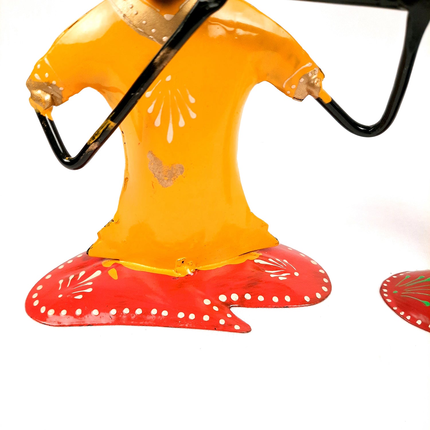 Rajasthani Musicians Figurines | Decorative Showpiece - for Home, Bedroom, Living Room, Office Desk & Table | Gifts For Wedding, Housewarming & Festivals - 7 Inch - Apkamart #Style_Pack of 2