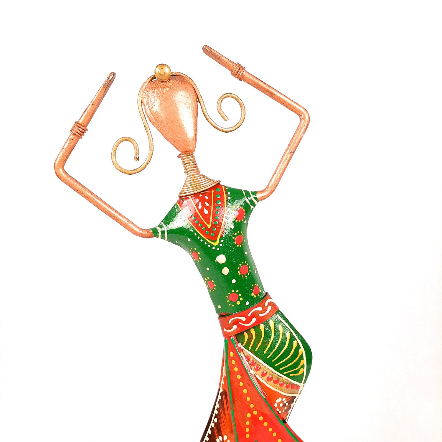 Showpiece Figurine - Dancing Lady | Female Figurines | Decorative Showpieces - for Home, Bedroom, Living Room, Office Desk & Table | Gifts For Housewarming & Festivals - 20 Inch - Apkamart
