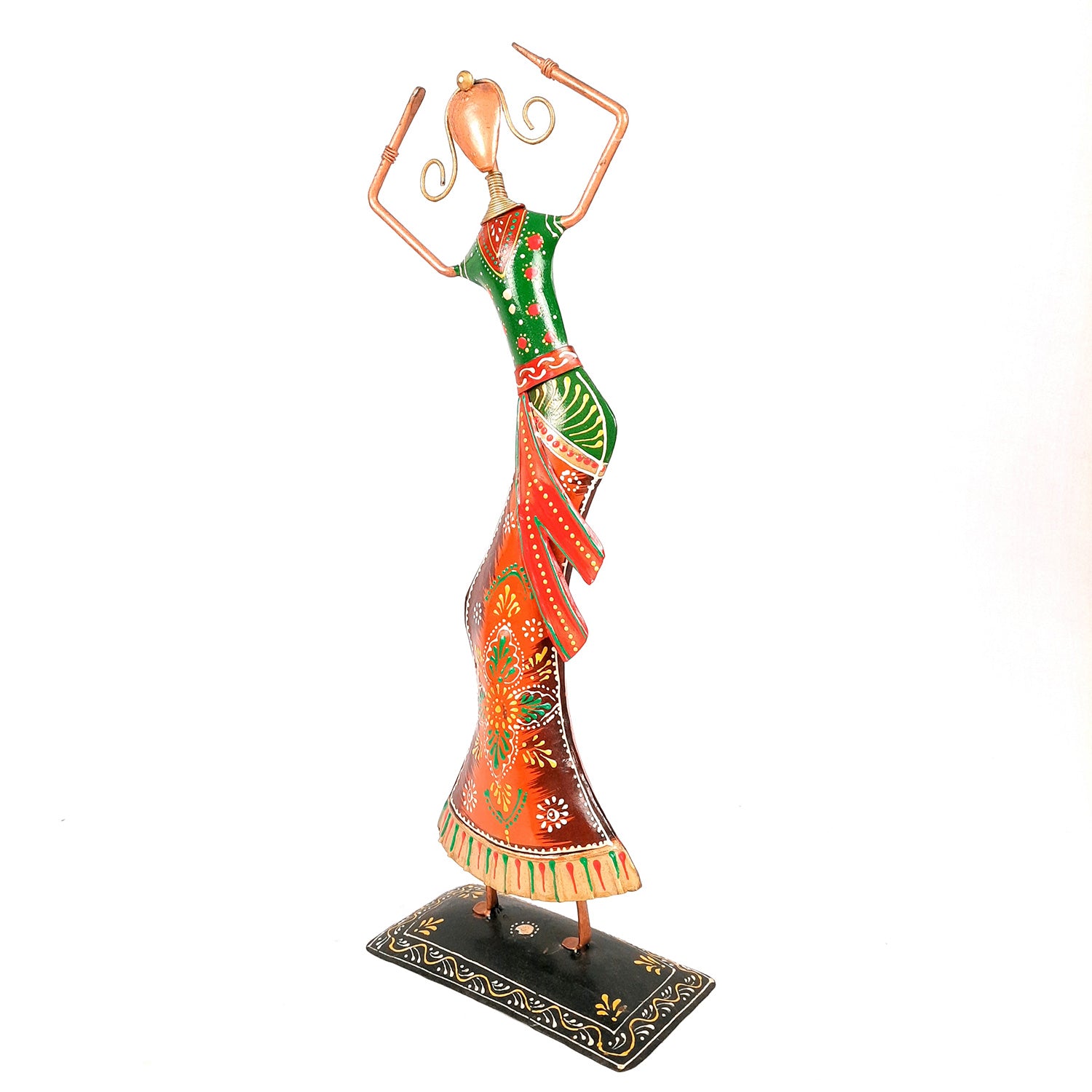 Showpiece Figurine - Dancing Lady | Female Figurines | Decorative Showpieces - for Home, Bedroom, Living Room, Office Desk & Table | Gifts For Housewarming & Festivals - 20 Inch - Apkamart