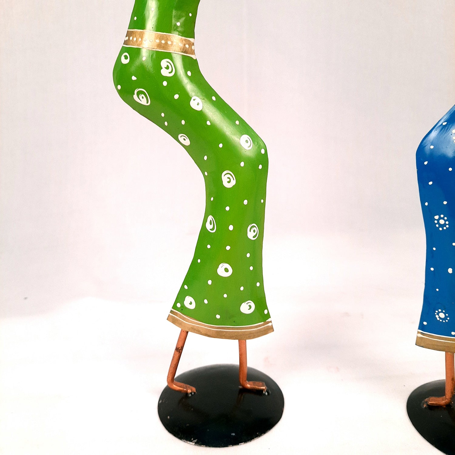 Showpiece Set - Dancing Girl Figurines | Decorative Showpieces - for Home, Bedroom, Living Room, Office Desk & Table | Gifts For Wedding, Housewarming - 15 Inch (Set of 2) - Apkamart
