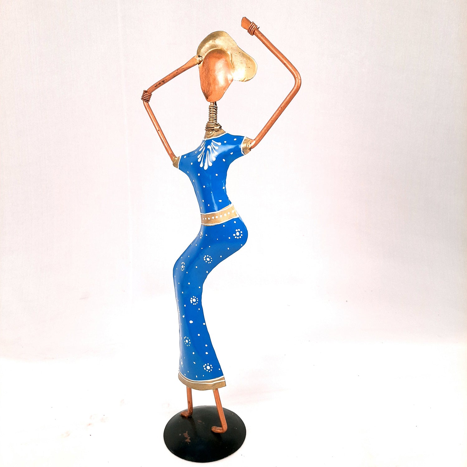 Showpiece Set - Dancing Girl Figurines | Decorative Showpieces - for Home, Bedroom, Living Room, Office Desk & Table | Gifts For Wedding, Housewarming - 15 Inch (Set of 2) - Apkamart
