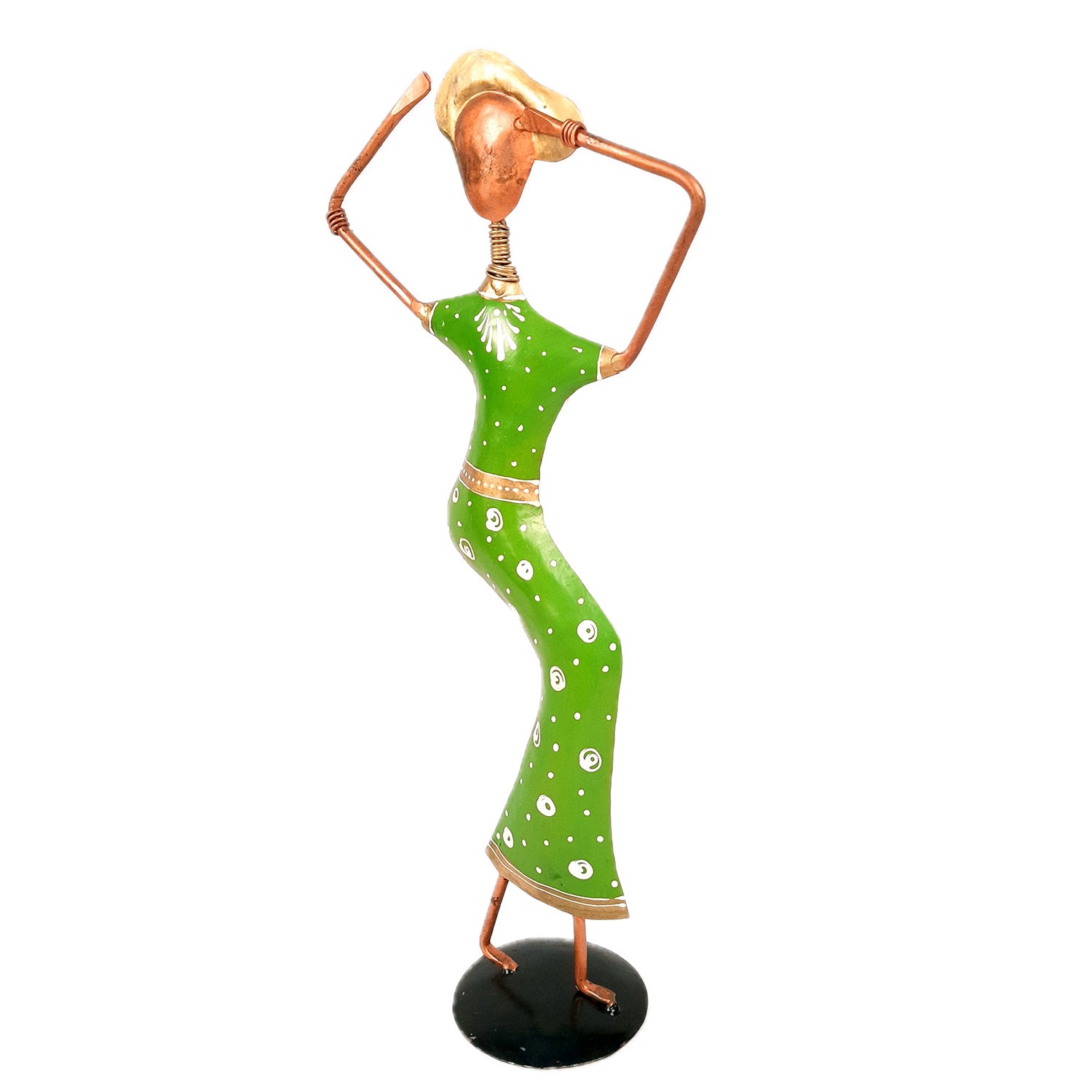 Showpiece Set - Dancing Girl Figurines | Decorative Showpieces - for Home, Bedroom, Living Room, Office Desk & Table | Gifts For Wedding, Housewarming - 15 Inch (Set of 2) - Apkamart