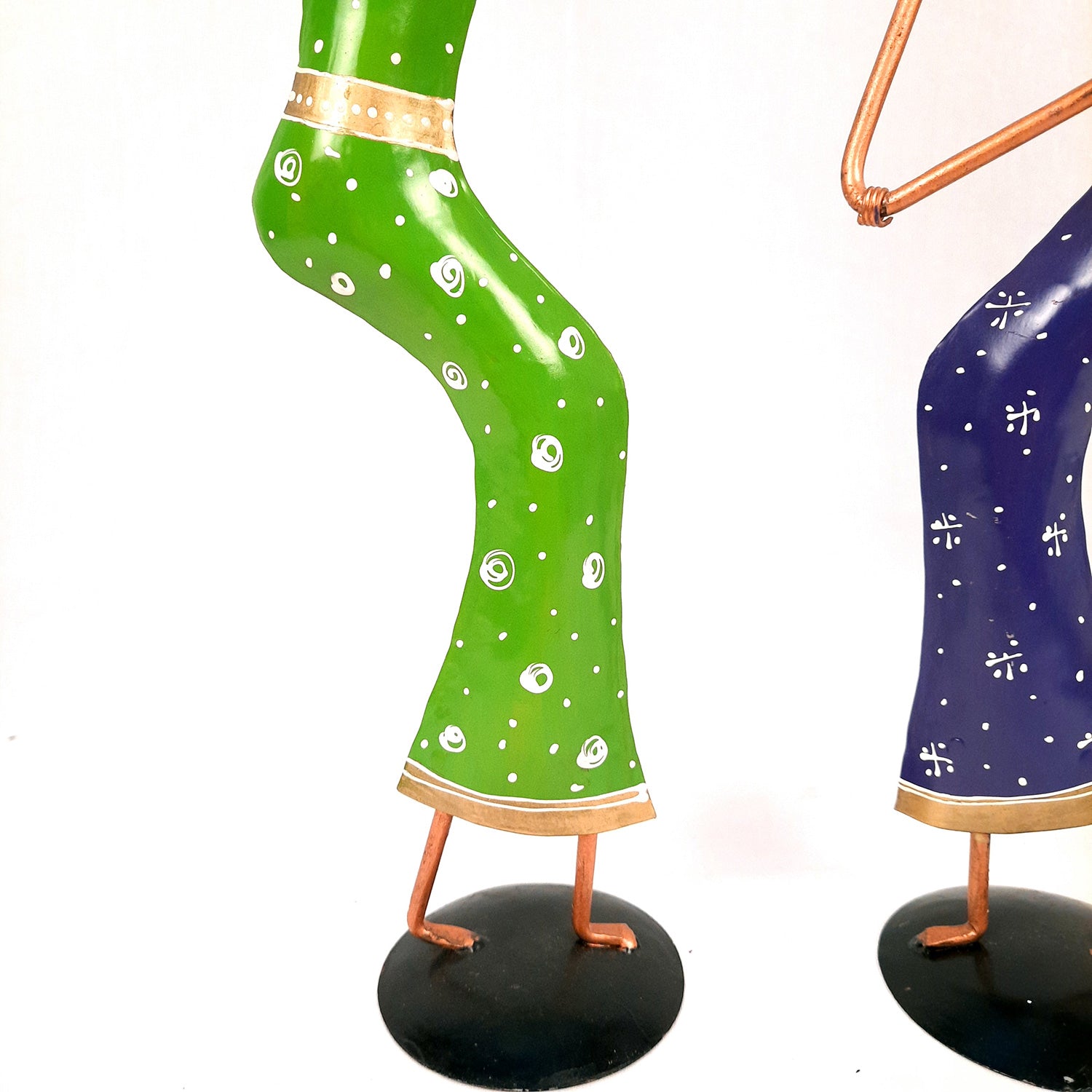 Showpiece Set - Dancing Girl Figurines | Decorative Showpieces - for Home, Bedroom, Living Room, Office Desk & Table | Gifts For Wedding, Housewarming - 15 Inch (Set of 2) - Apkamart