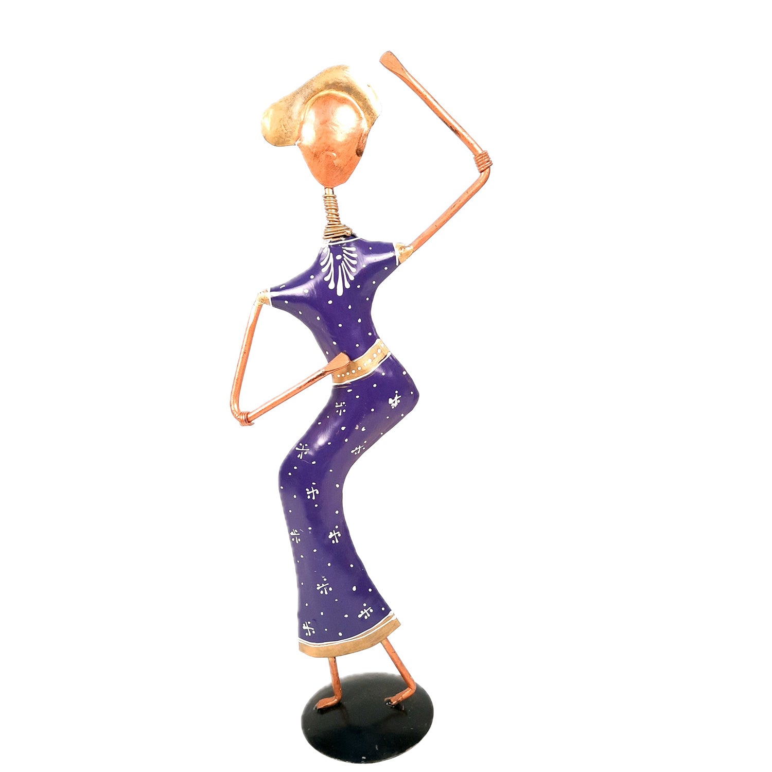 Showpiece Set - Dancing Girl Figurines | Decorative Showpieces - for Home, Bedroom, Living Room, Office Desk & Table | Gifts For Wedding, Housewarming - 15 Inch (Set of 2) - Apkamart