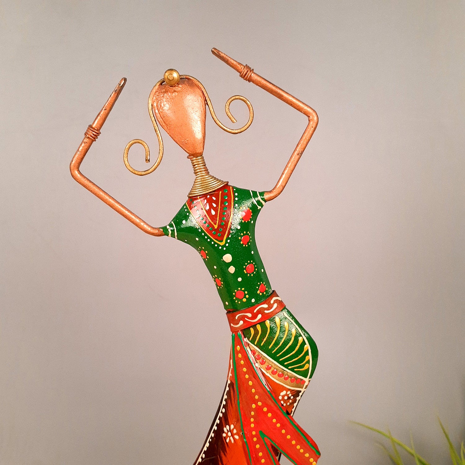 Showpiece Figurine - Dancing Lady | Female Figurines | Decorative Showpieces - for Home, Bedroom, Living Room, Office Desk & Table | Gifts For Housewarming & Festivals - 20 Inch - Apkamart