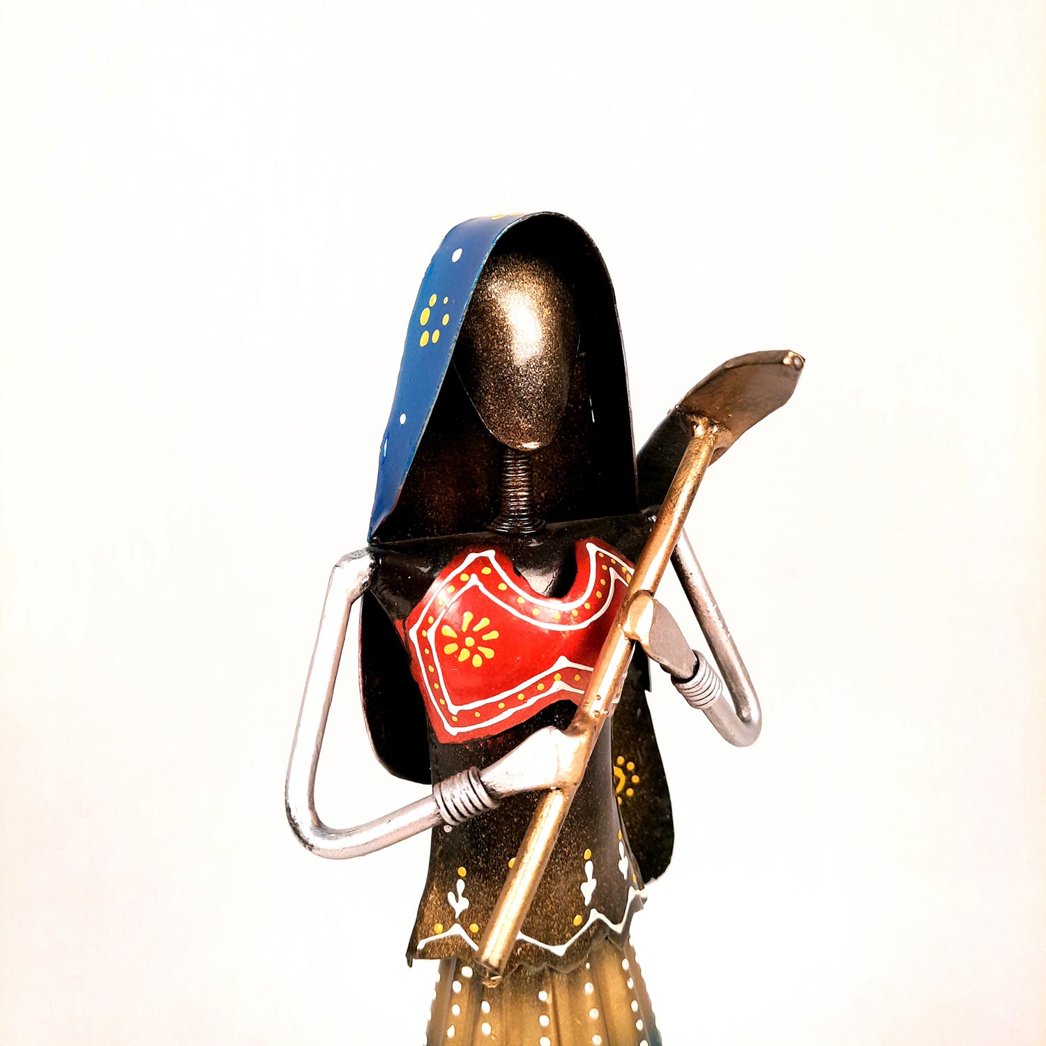 Showpiece Village Worker Ladies | Artifacts for Home, Table, Living Room, TV Unit & Bedroom Decor | Decorative Show piece for Office Desk & Gifts - 15 Inch (Set of 2) - Apkamart