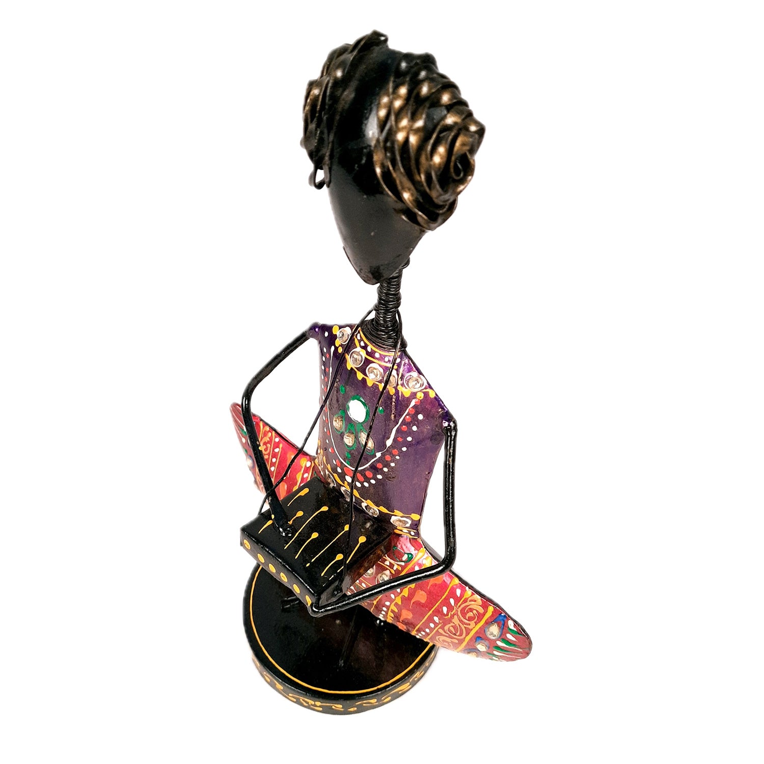 Showpiece Musician For Home Decor | Handicraft Figurines - For Table, Living Room, Bedroom & TV Unit| Show Piece For Office Desk & Gifts - 11 Inch - Apkamart