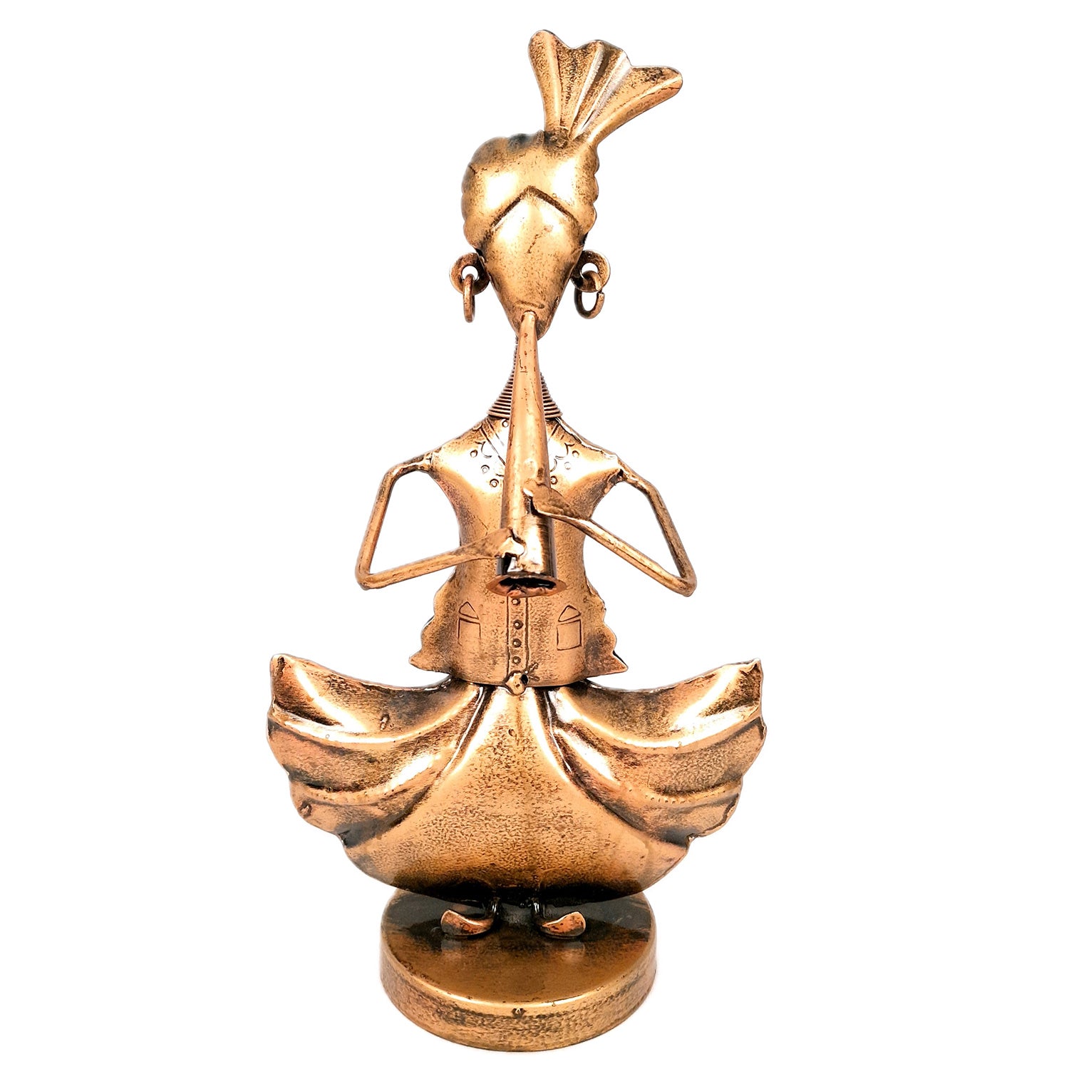 Showpiece Figurines - Musician Playing Shehnai | Handicraft Showpieces - For Table, Living Room, Bedroom & TV Unit Decor | Show Piece For Gifts - 12 Inch - Apkamart