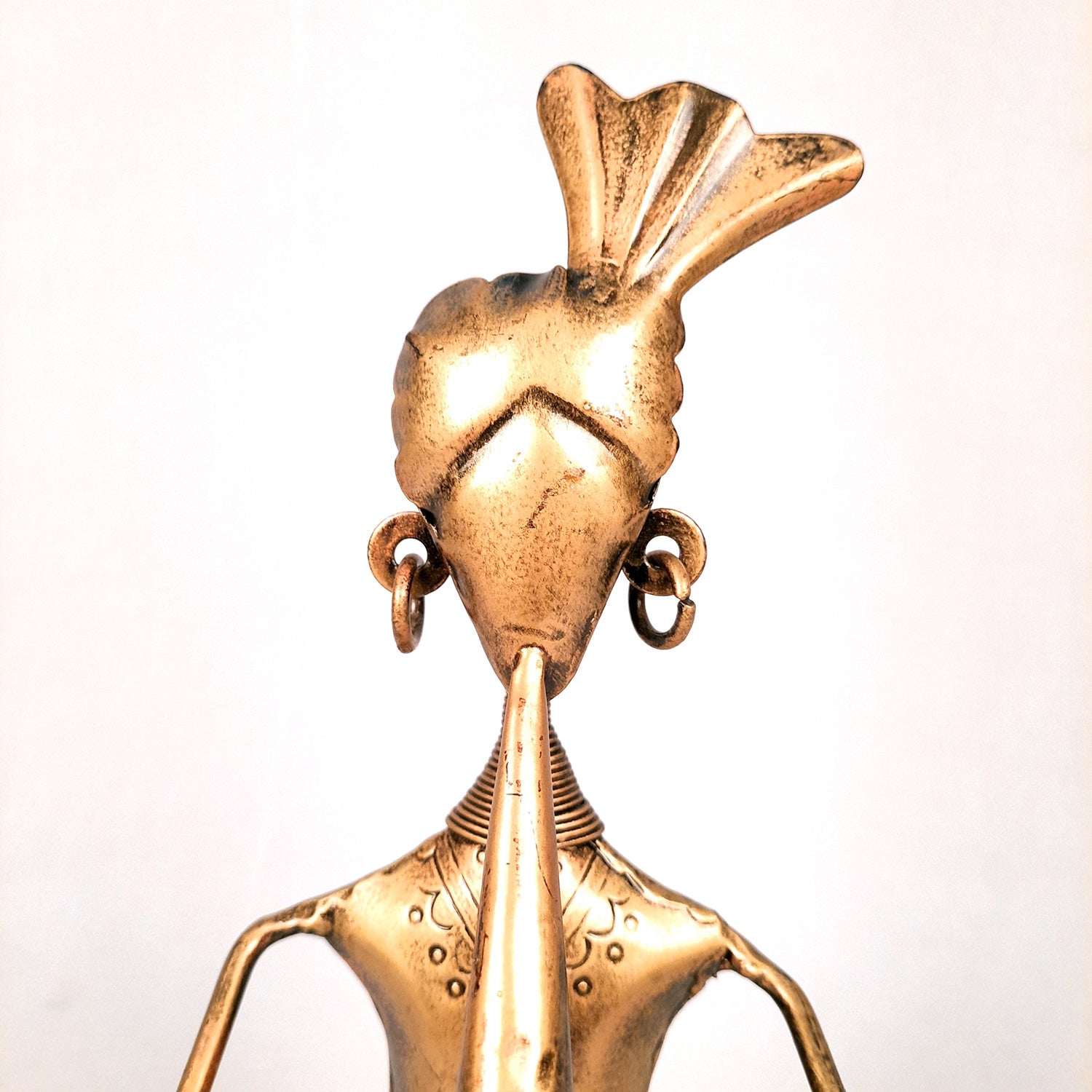 Showpiece Figurines - Musician Playing Shehnai | Handicraft Showpieces - For Table, Living Room, Bedroom & TV Unit Decor | Show Piece For Gifts - 12 Inch - Apkamart