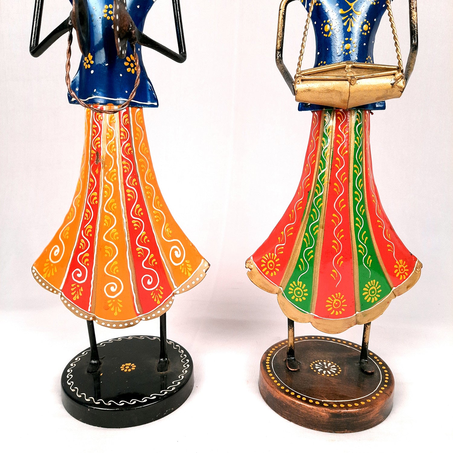 Showpiece Figurine - Musician Set | Decorative Show piece for Home, Bedroom, Living Room, Office Desk & Table | Gifts For Wedding, Housewarming & Festivals - 16 Inch (Set of 2) - Apkamart