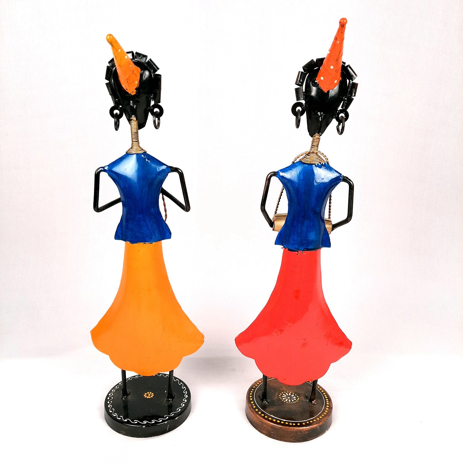 Showpiece Figurine - Musician Set | Decorative Show piece for Home, Bedroom, Living Room, Office Desk & Table | Gifts For Wedding, Housewarming & Festivals - 16 Inch (Set of 2) - Apkamart