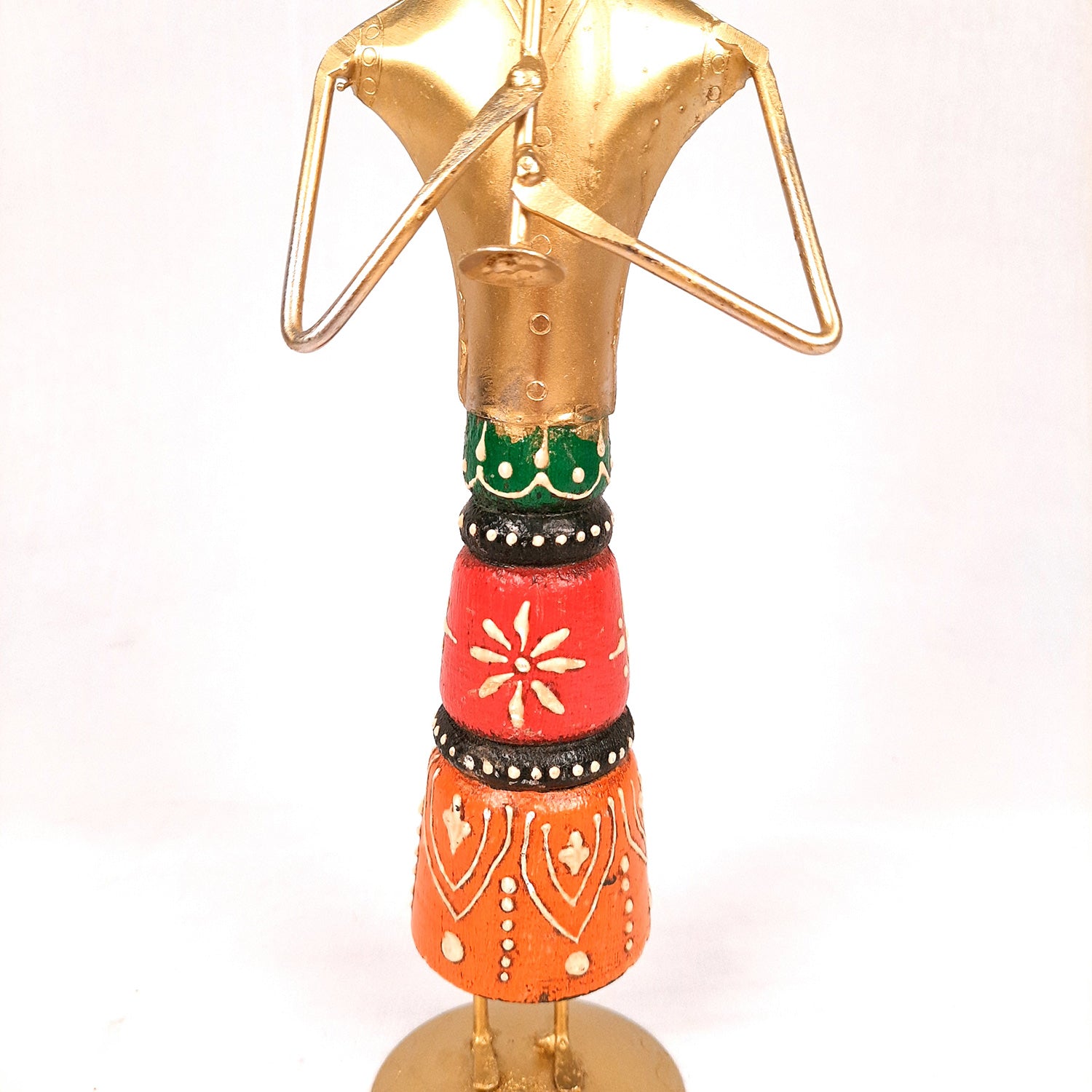 Showpiece Musician Figurine | Tribal Musician Figurine - For Home, Table, Living Room & TV Unit | Show Piece For Office Desk & Gifts - 12 Inch - Apkamart