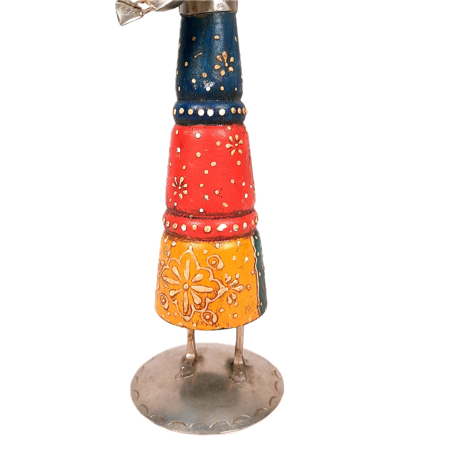 Figurine Showpiece - | Ethnic Tribal musician - for Home, Table, Living Room, TV Unit & Bedroom Decor | Decorative Show piece for Office Desk & Gifts - 12 Inch - Apkamart