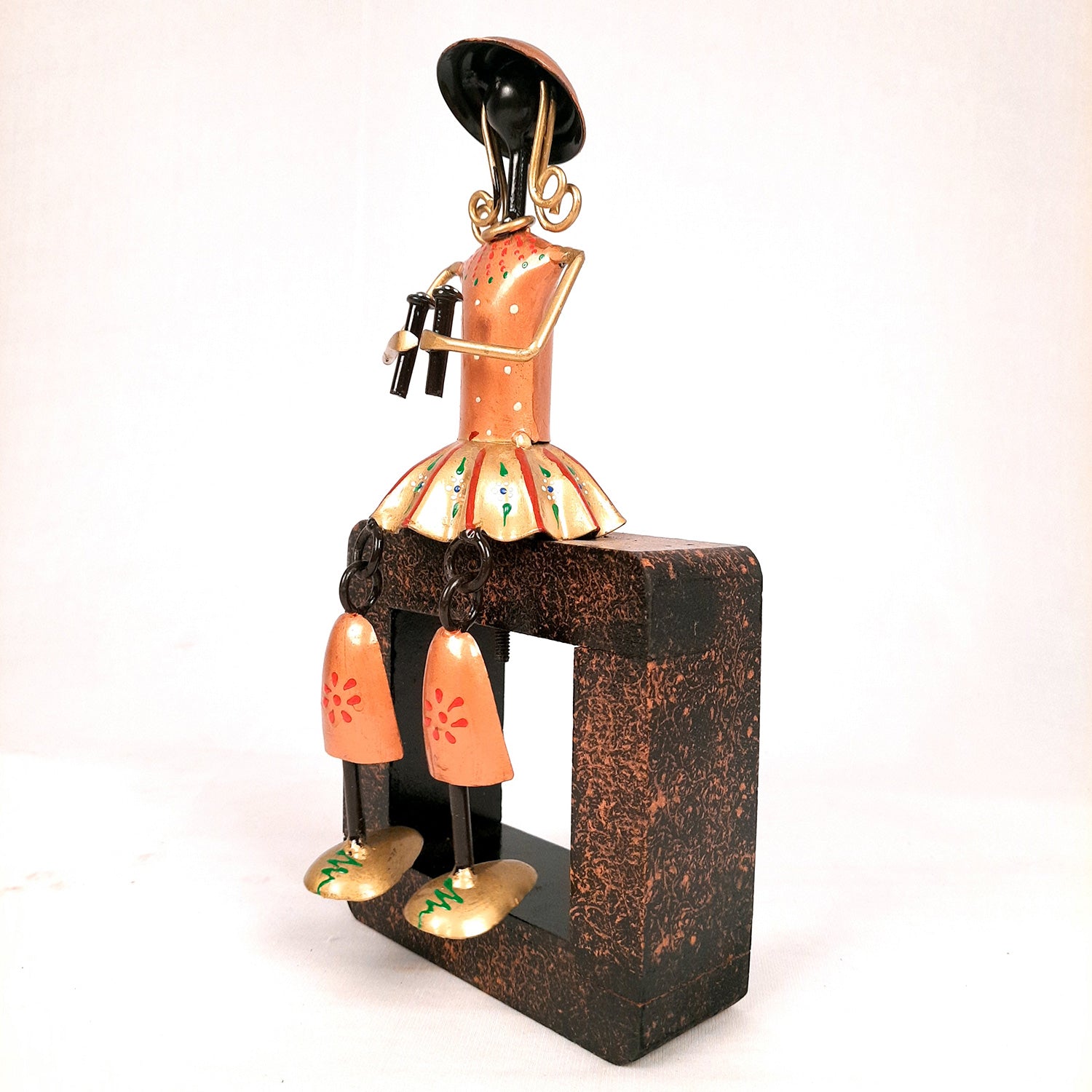 Showpiece Cum Wall Hanging For Home Decor | Handicraft Figurines - For Table, Living Room, Bedroom & TV Unit Decor | Show Piece For Gifts - 12 Inch - Apkamart