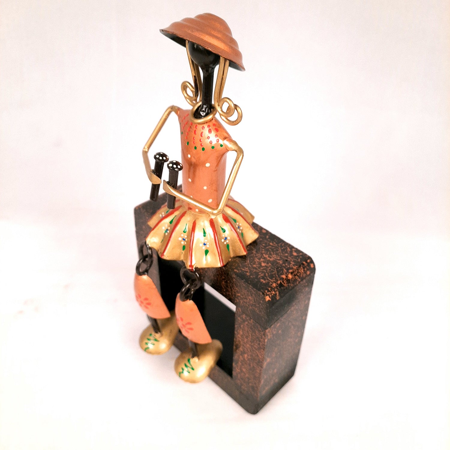 Showpiece Cum Wall Hanging For Home Decor | Handicraft Figurines - For Table, Living Room, Bedroom & TV Unit Decor | Show Piece For Gifts - 12 Inch - Apkamart